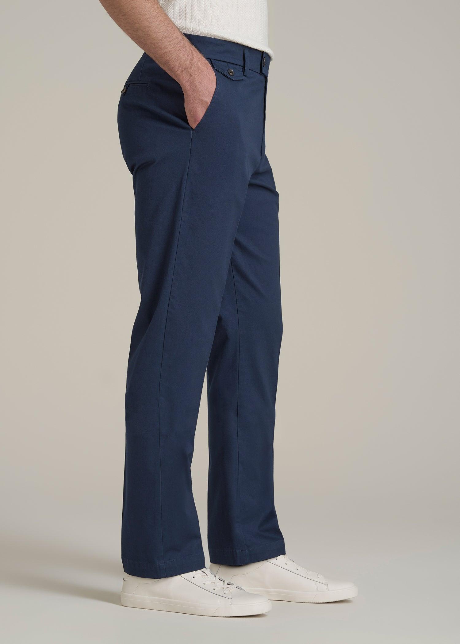 Refined Chinos for Tall Men in Navy Male Product Image