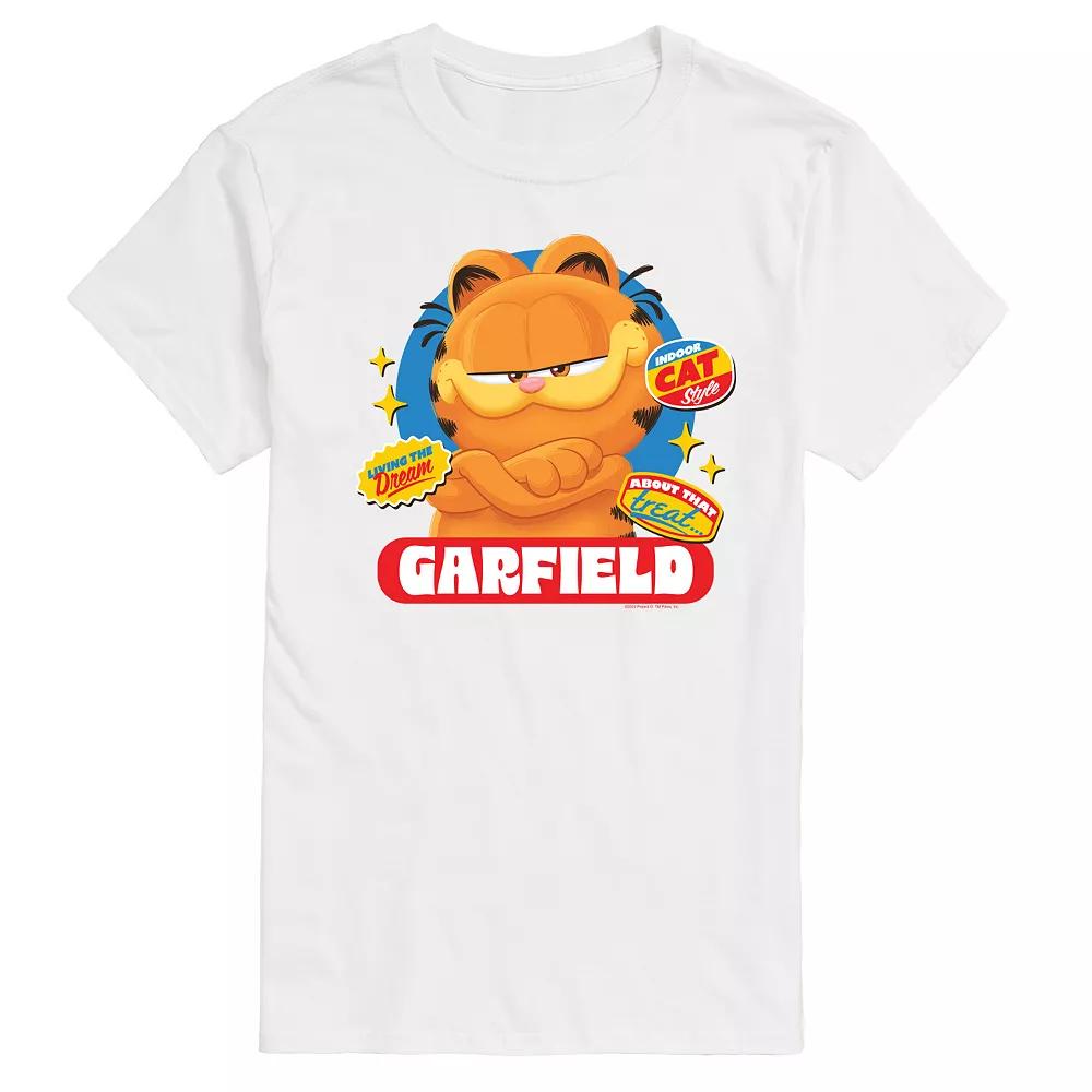 Men's Garfield The Movie Stickers Graphic Tee,  Product Image