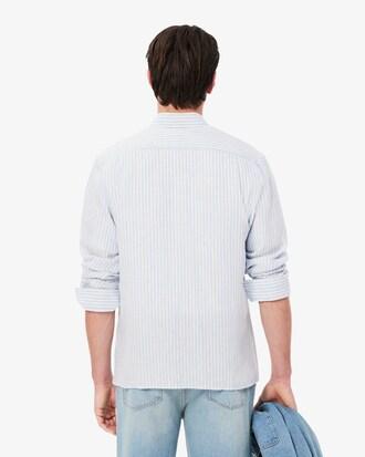 Regular Fit Striped Linen Shirt Product Image