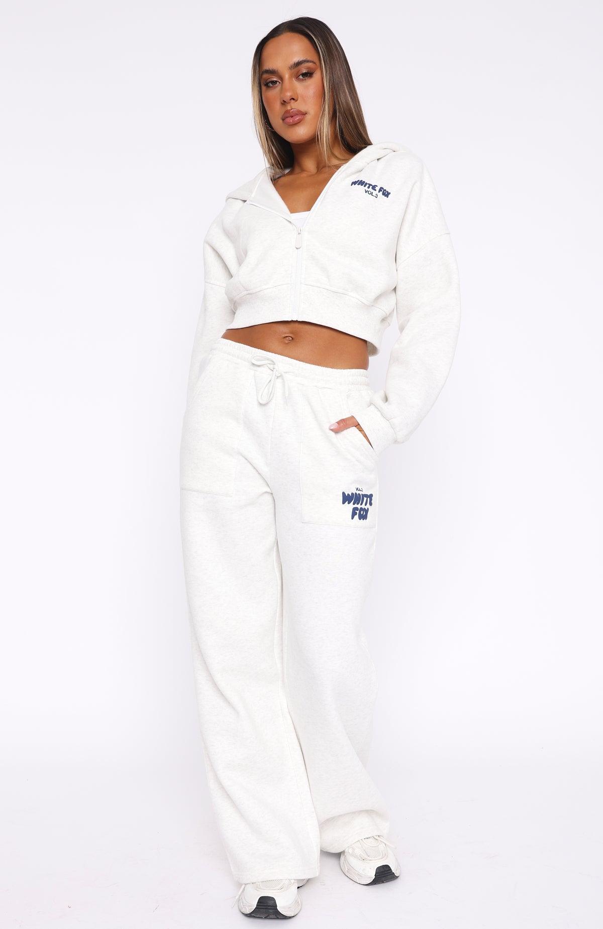 Offstage Wide Leg Sweatpants Mineral Grey Product Image