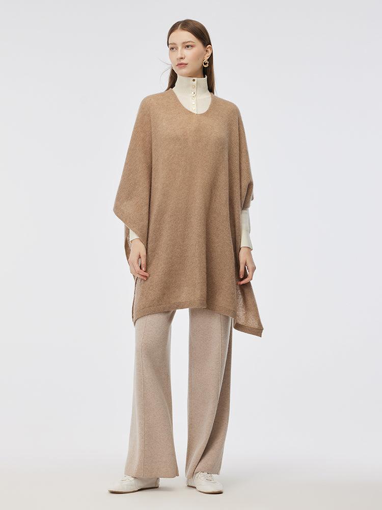 100% Cashmere Women Poncho Sweater Product Image