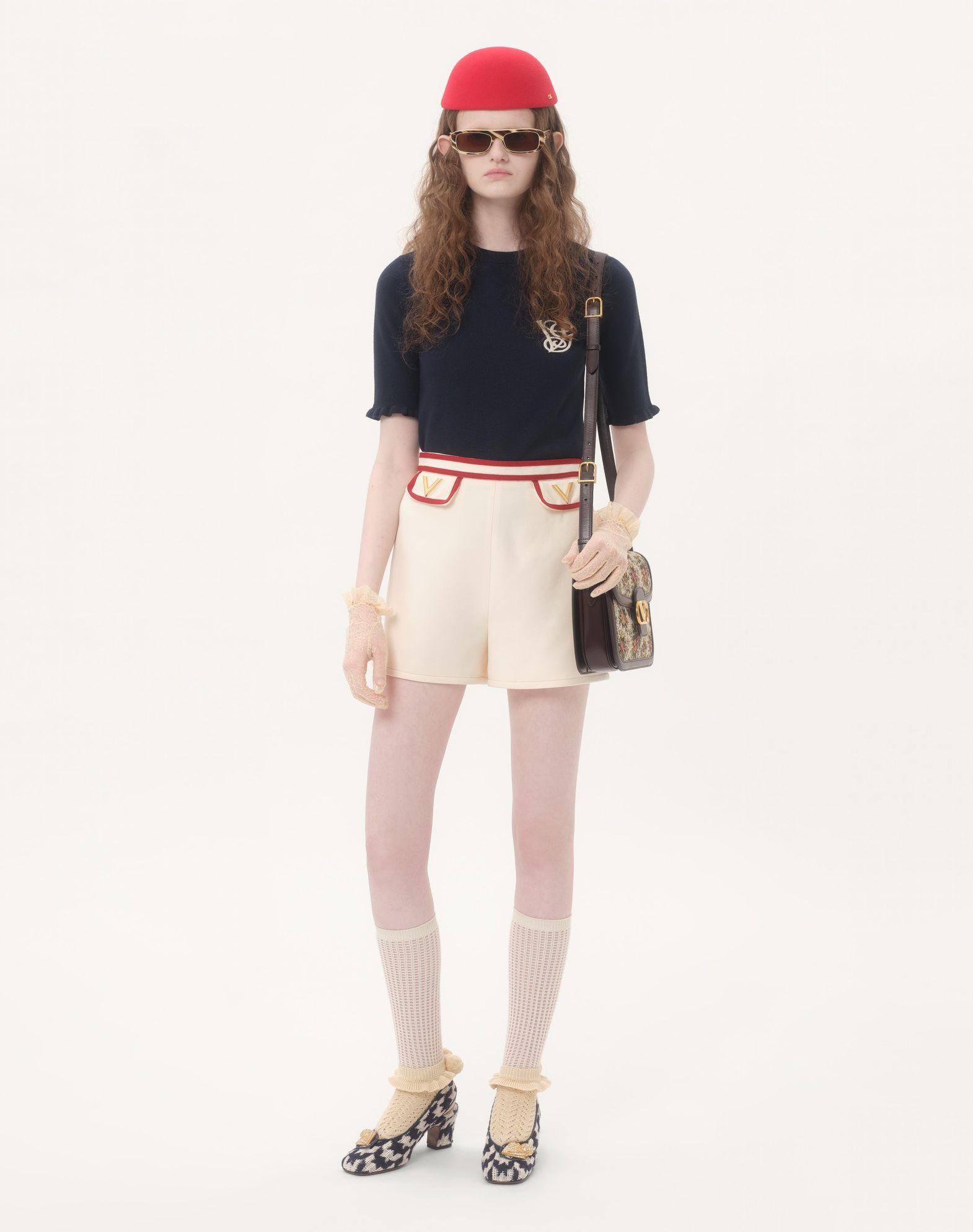 Embroidered Wool Top Product Image