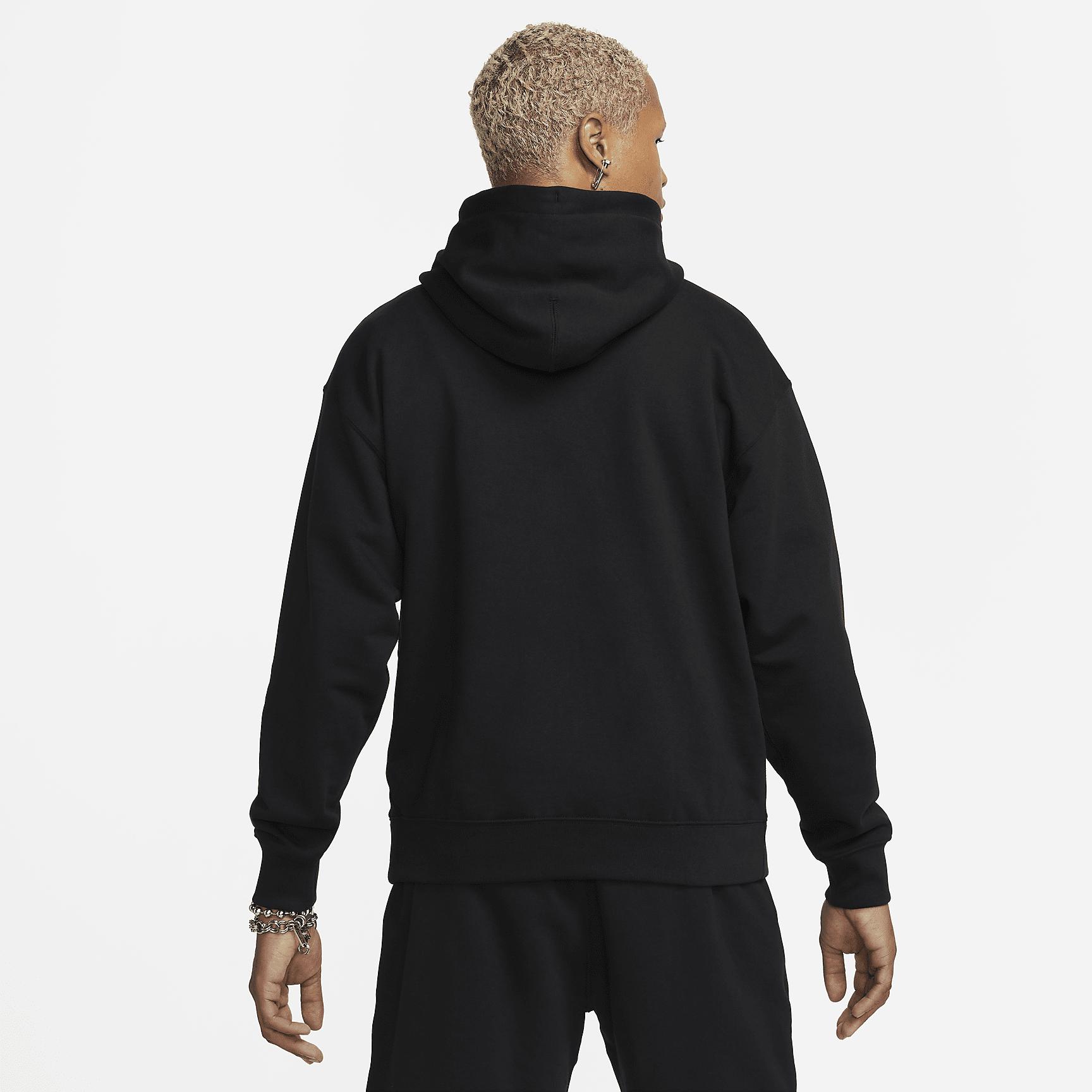 Nike Mens Solo Swoosh French Terry Pullover Hoodie | DX0813-010 Product Image