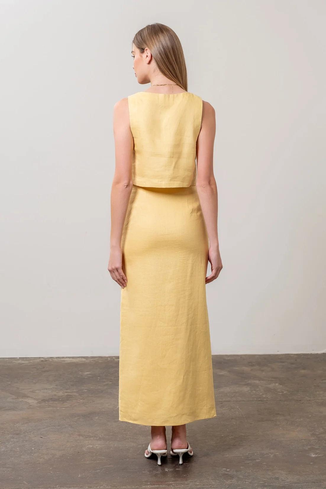 Square Neck Linen Top Product Image