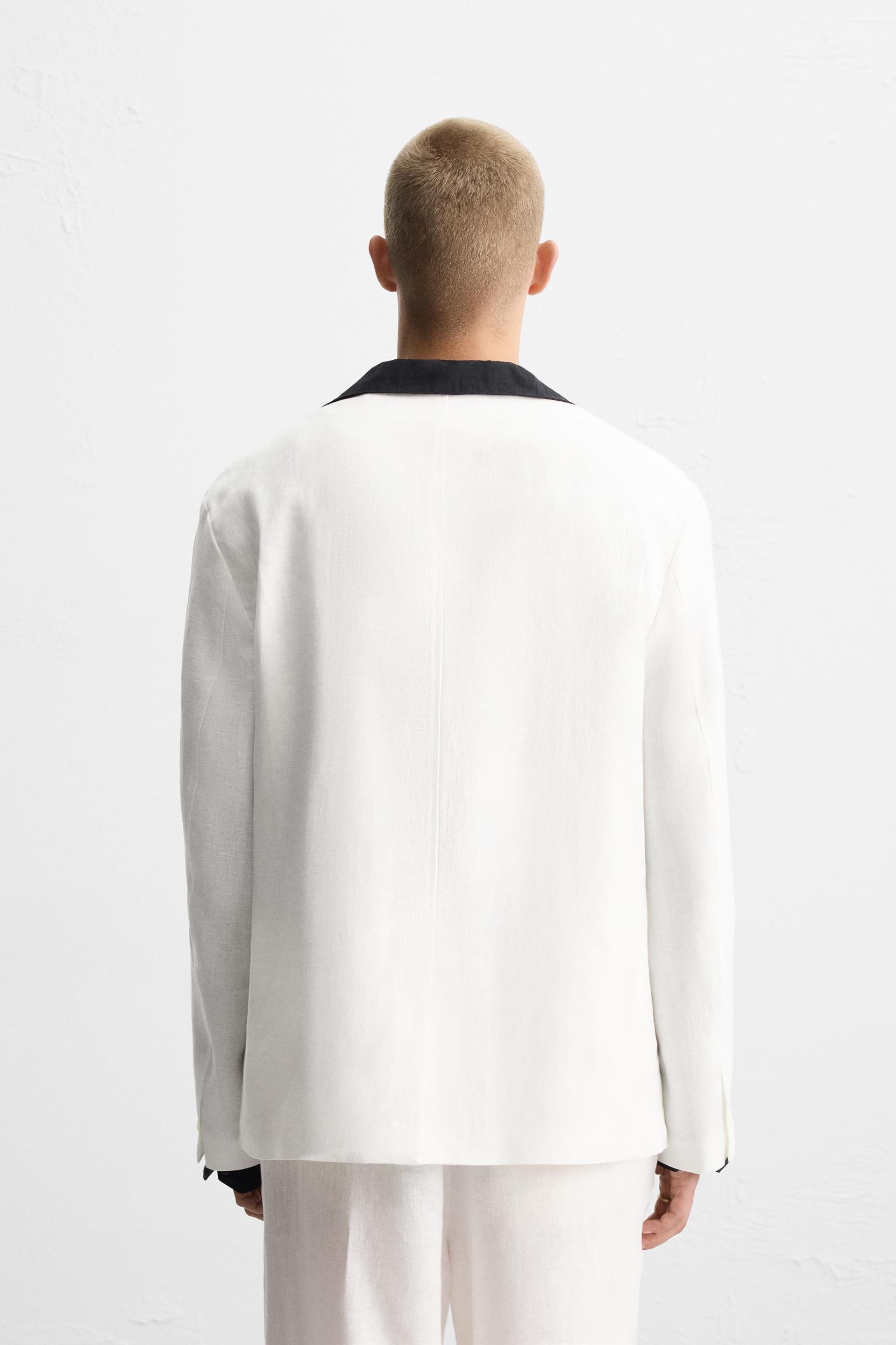 100% LINEN SUIT BLAZER Product Image