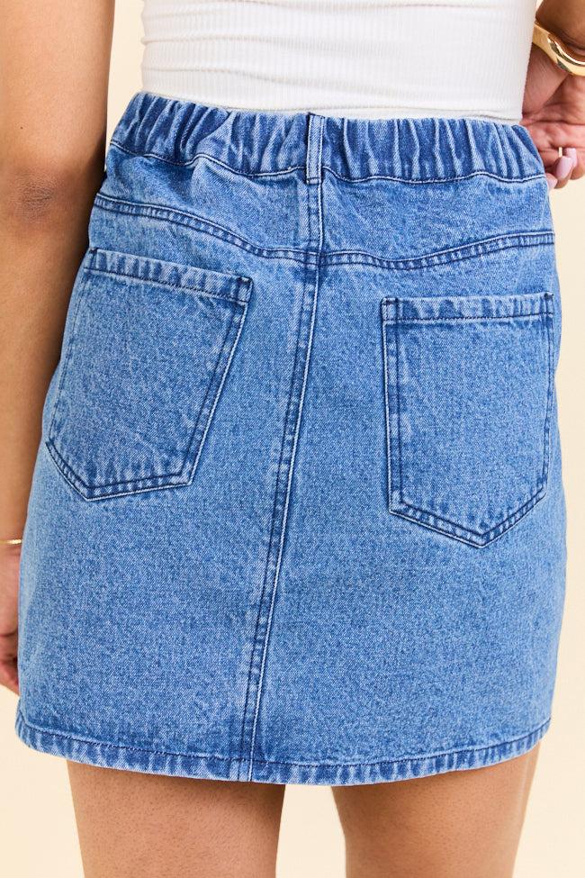 Classic Cut Denim Skirt FINAL SALE Product Image