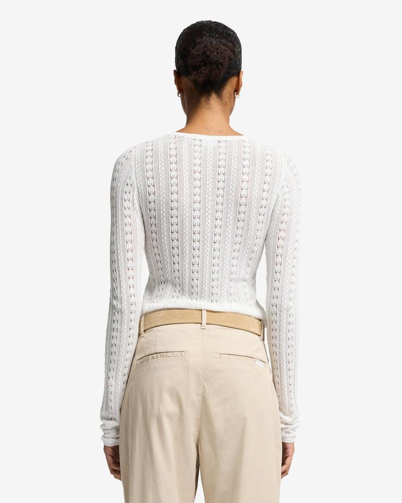 Long Sleeve Pointelle Crew Sweater Product Image