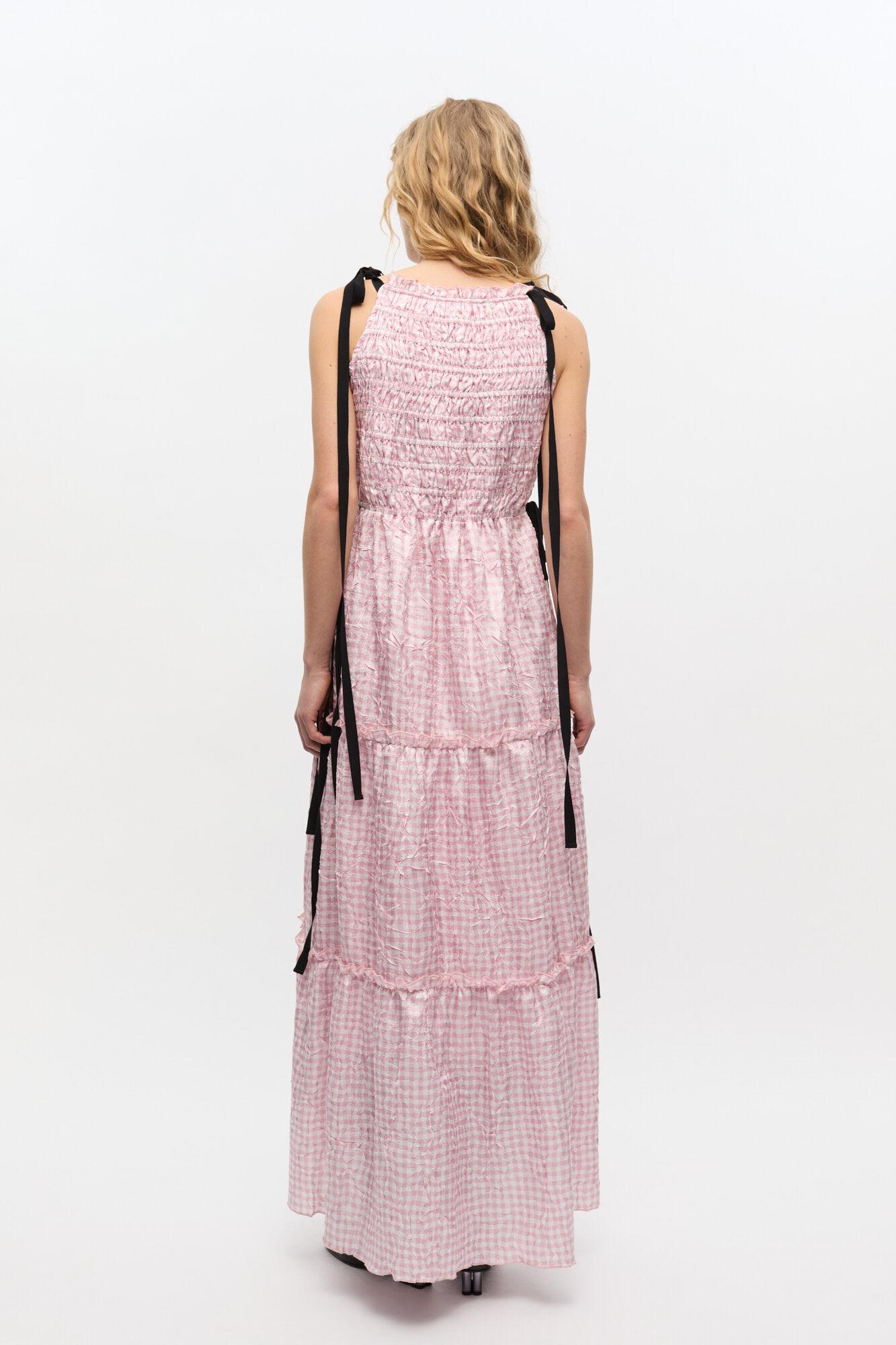 Pink Check Dress Product Image
