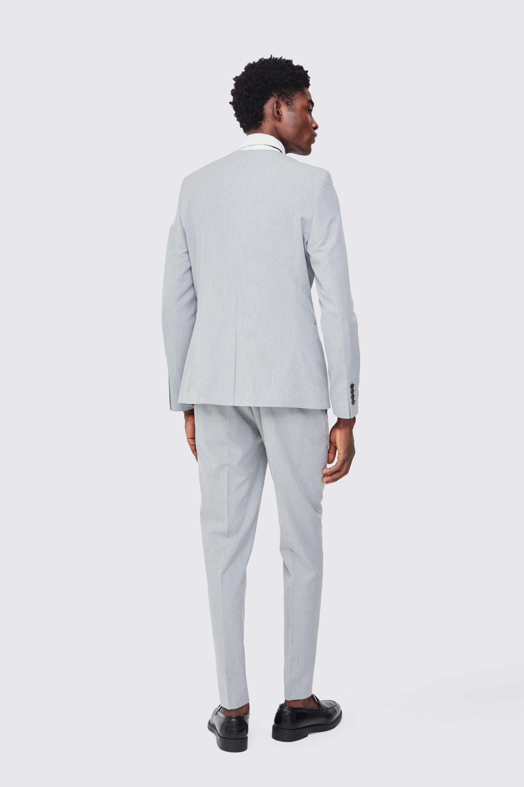 Fixed Waist Slim Pintuck Tailored Pants | boohooMAN USA Product Image