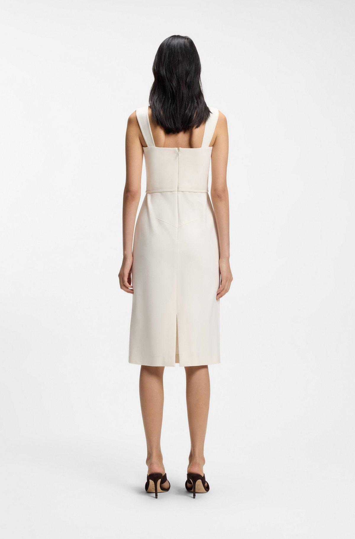 Slim-fit jersey dress with layered detail Product Image