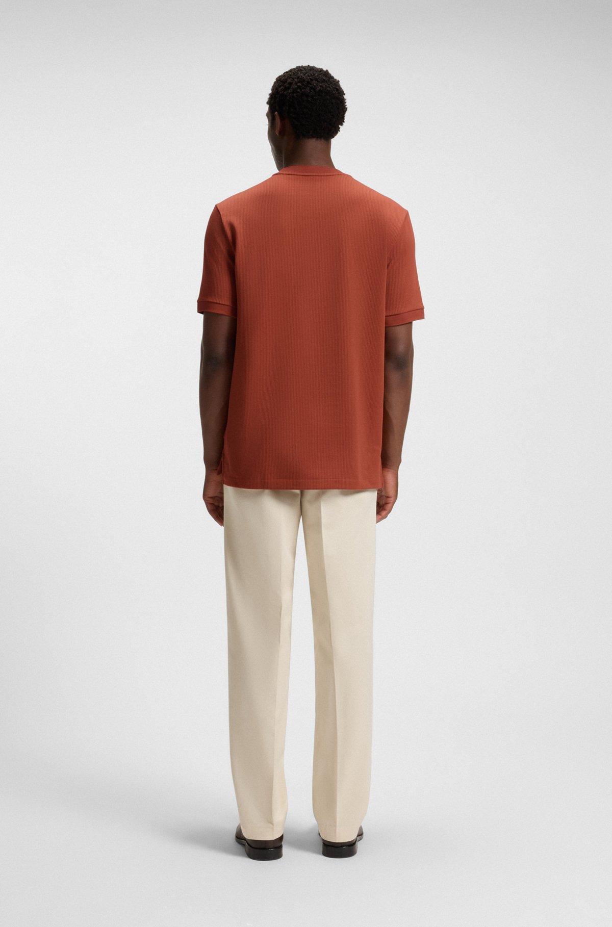 Regular-fit T-shirt in seersucker fabric Product Image