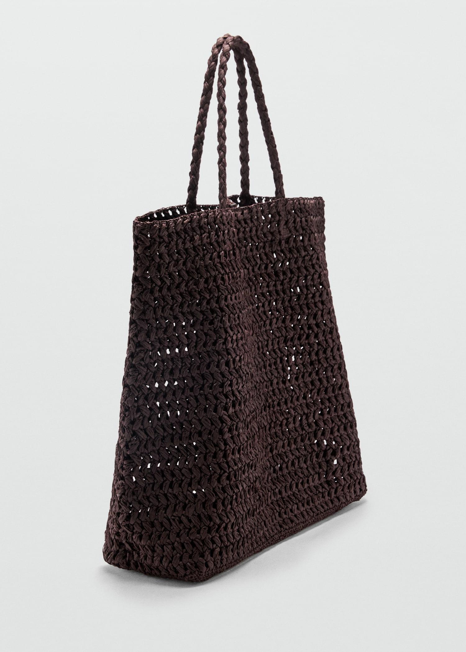 Natural fibre maxi bag - Women | MANGO USA Product Image