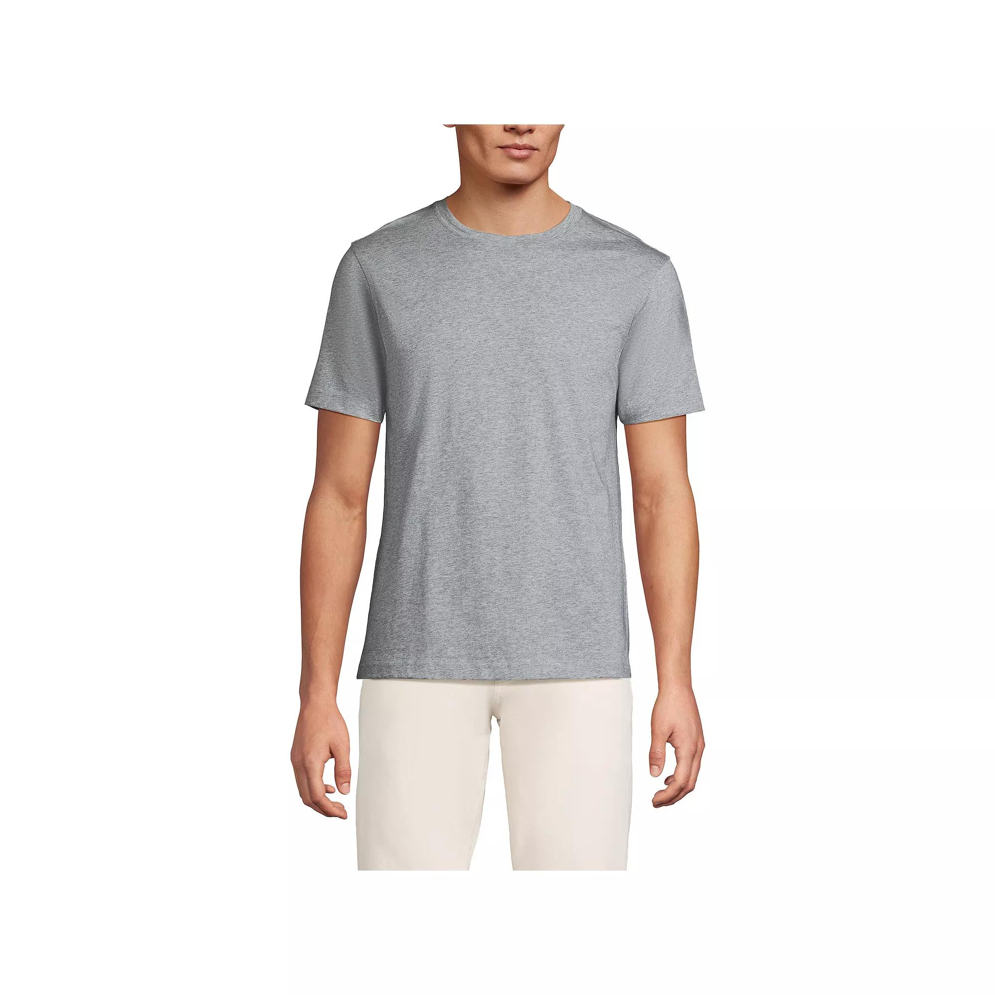 Men's Lands' End Supima Crewneck Tee,  Product Image