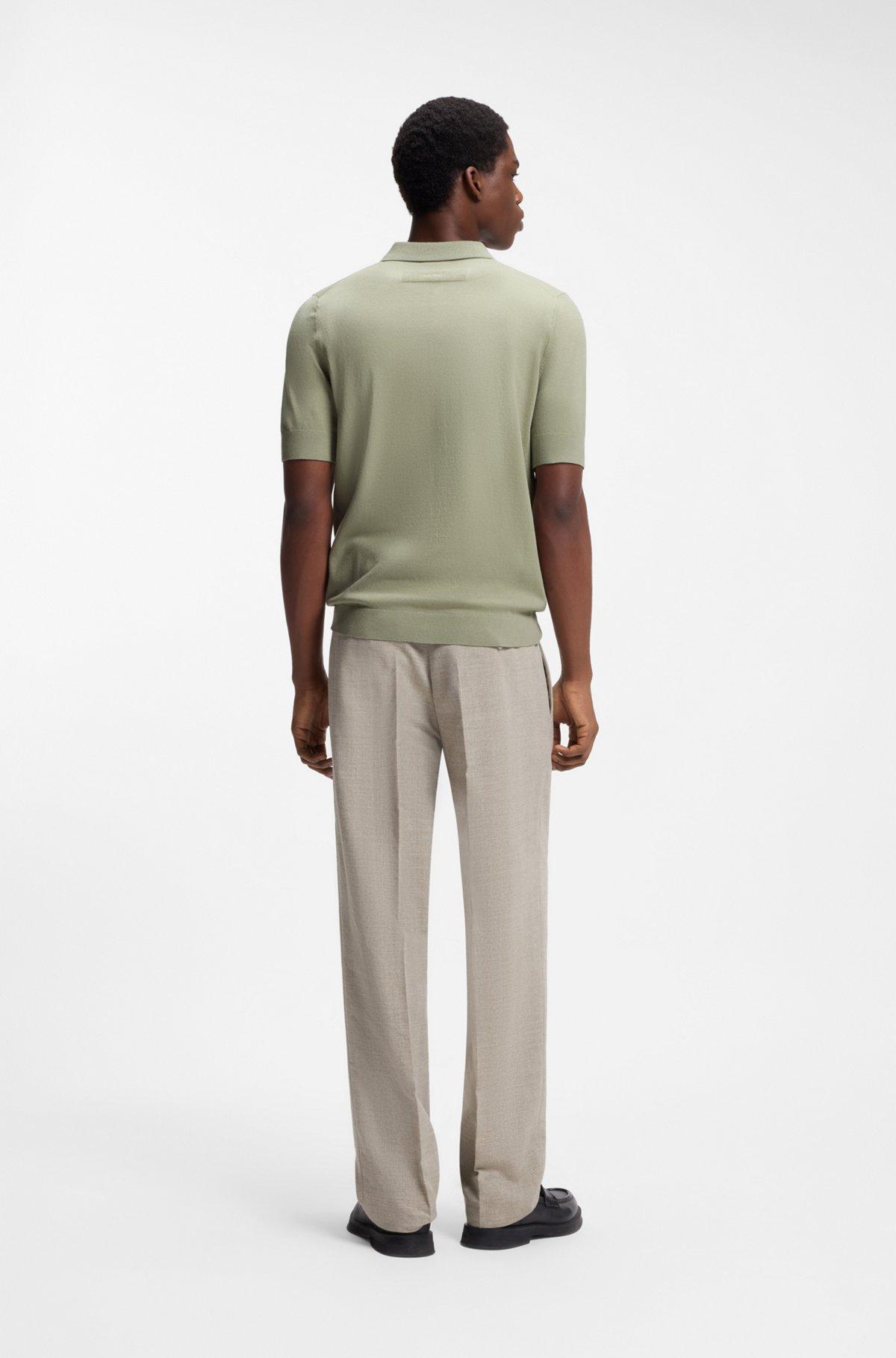 Regular-fit shirt with knitted structure Product Image