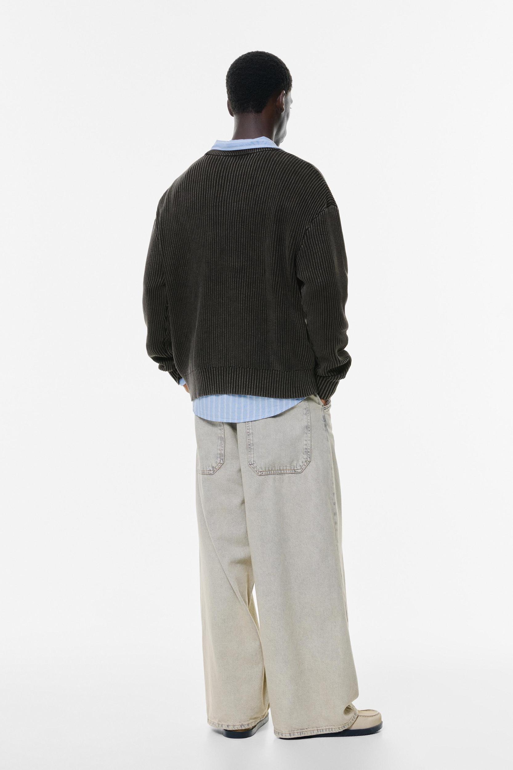 Acid wash knit jumper Product Image