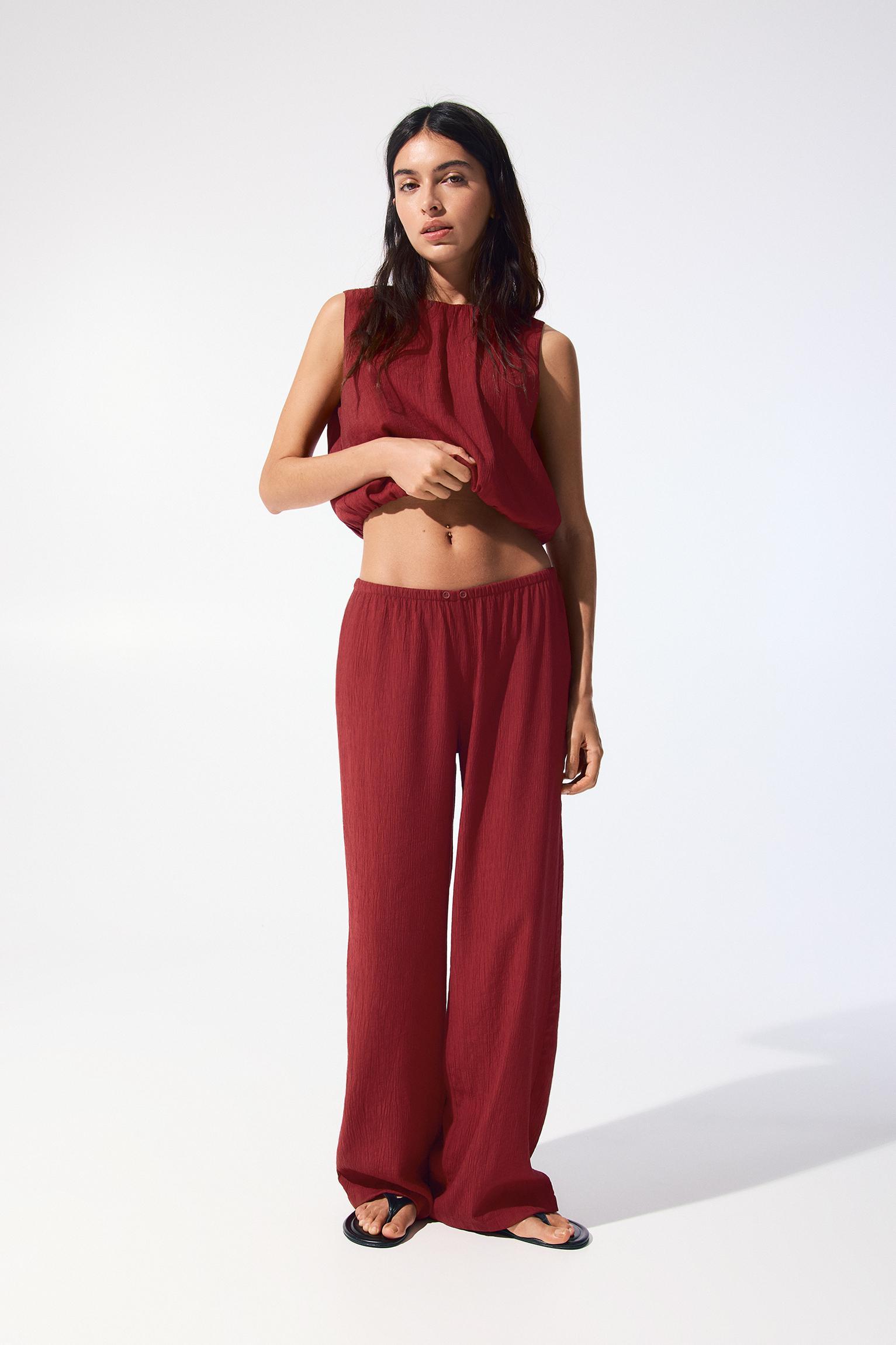 Rustic pajama-style pants Product Image