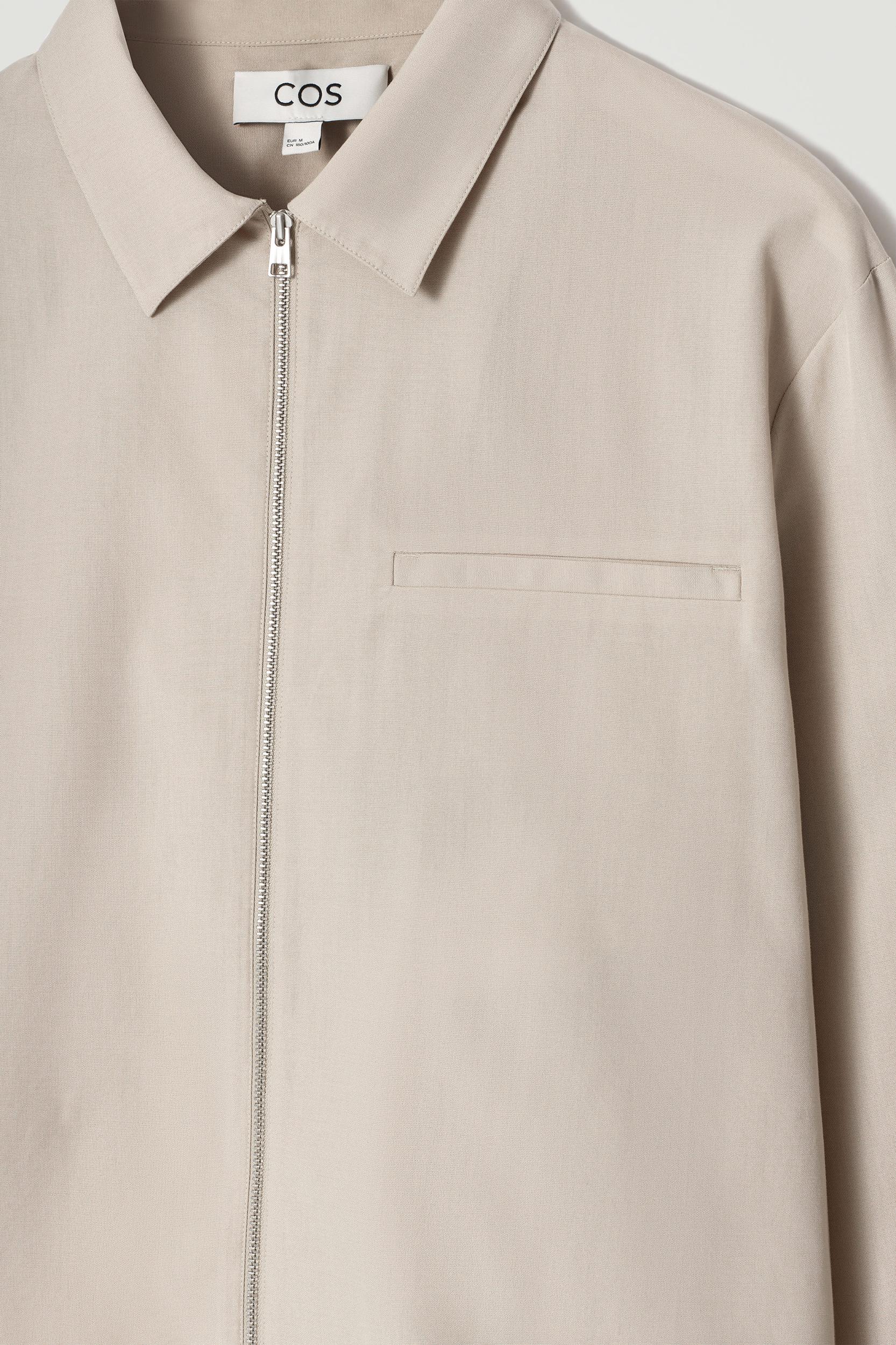 ZIPPED TWILL SHIRT Product Image