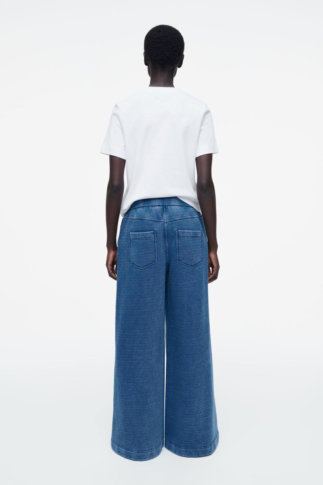 DENIM-WASH JERSEY JOGGERS Product Image