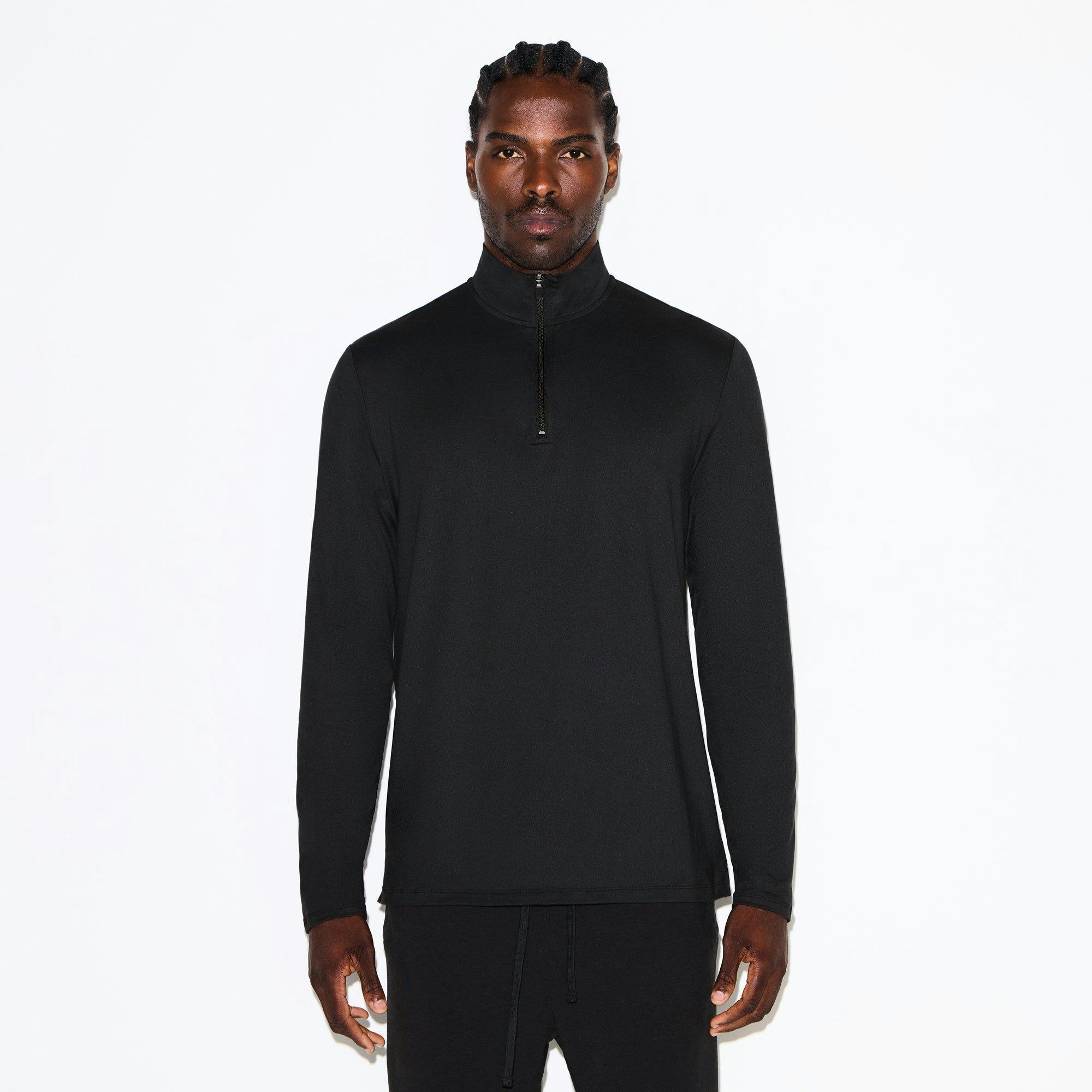 OUTDOOR JERSEY MENS QUARTER ZIP | ONYX Product Image