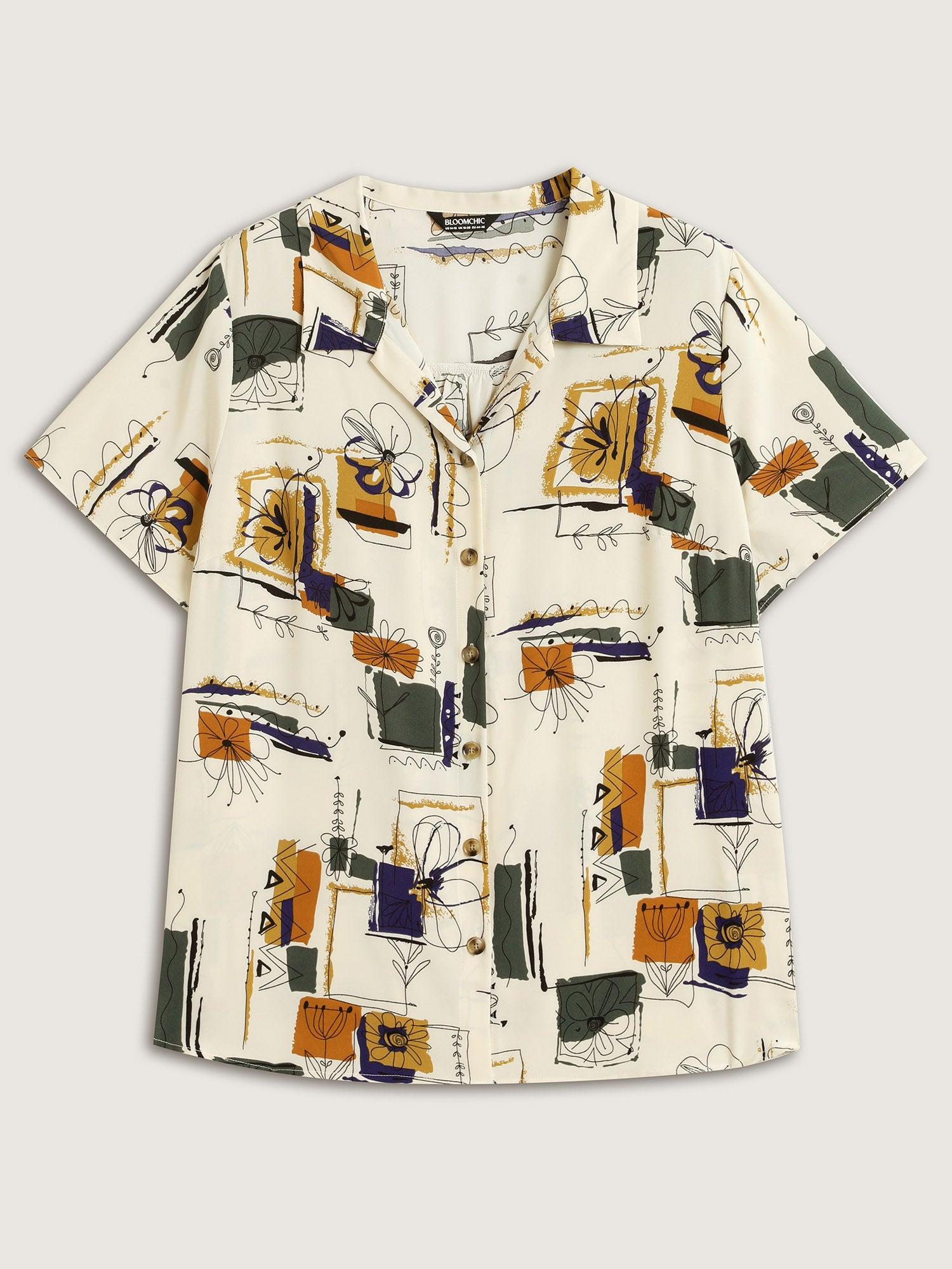 Floral Notes Collared Blouse Female Product Image