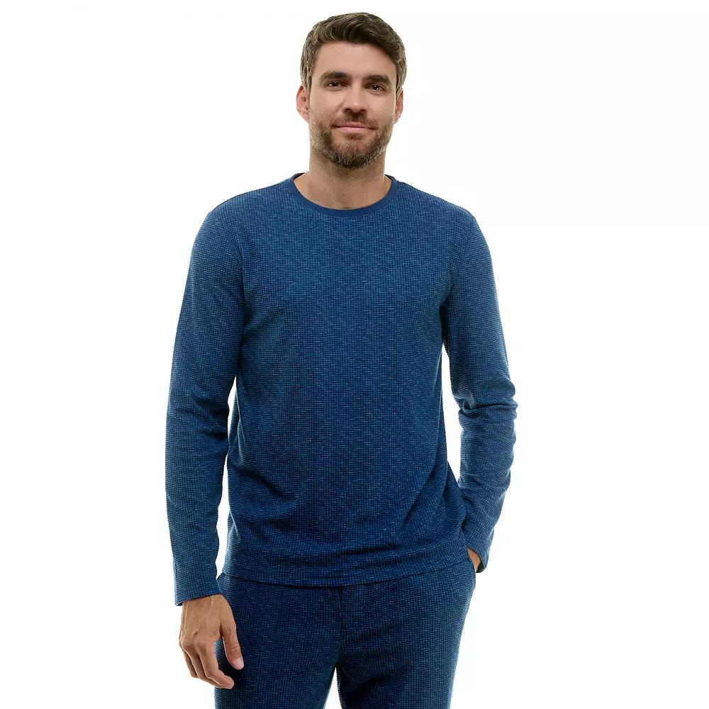 Men's Sonoma Goods For Life® Supersoft Waffle Weave Long Sleeve Pajama Top, Size: Large, Dark Grey Product Image