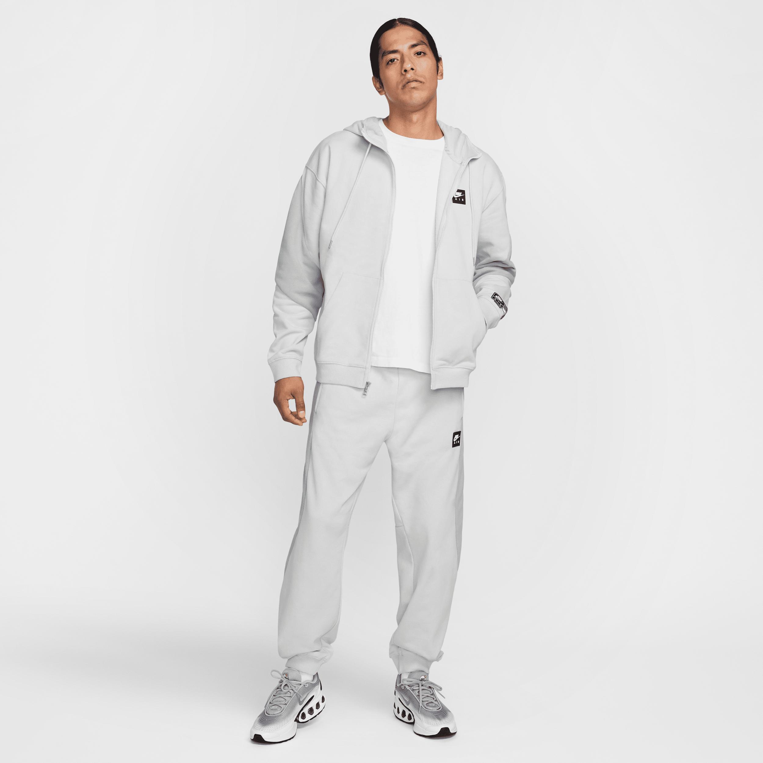 Nike Mens Nike Air Fleece Full Zip Hoodie BB - Mens Photon Dust/Light Smoke Grey Product Image