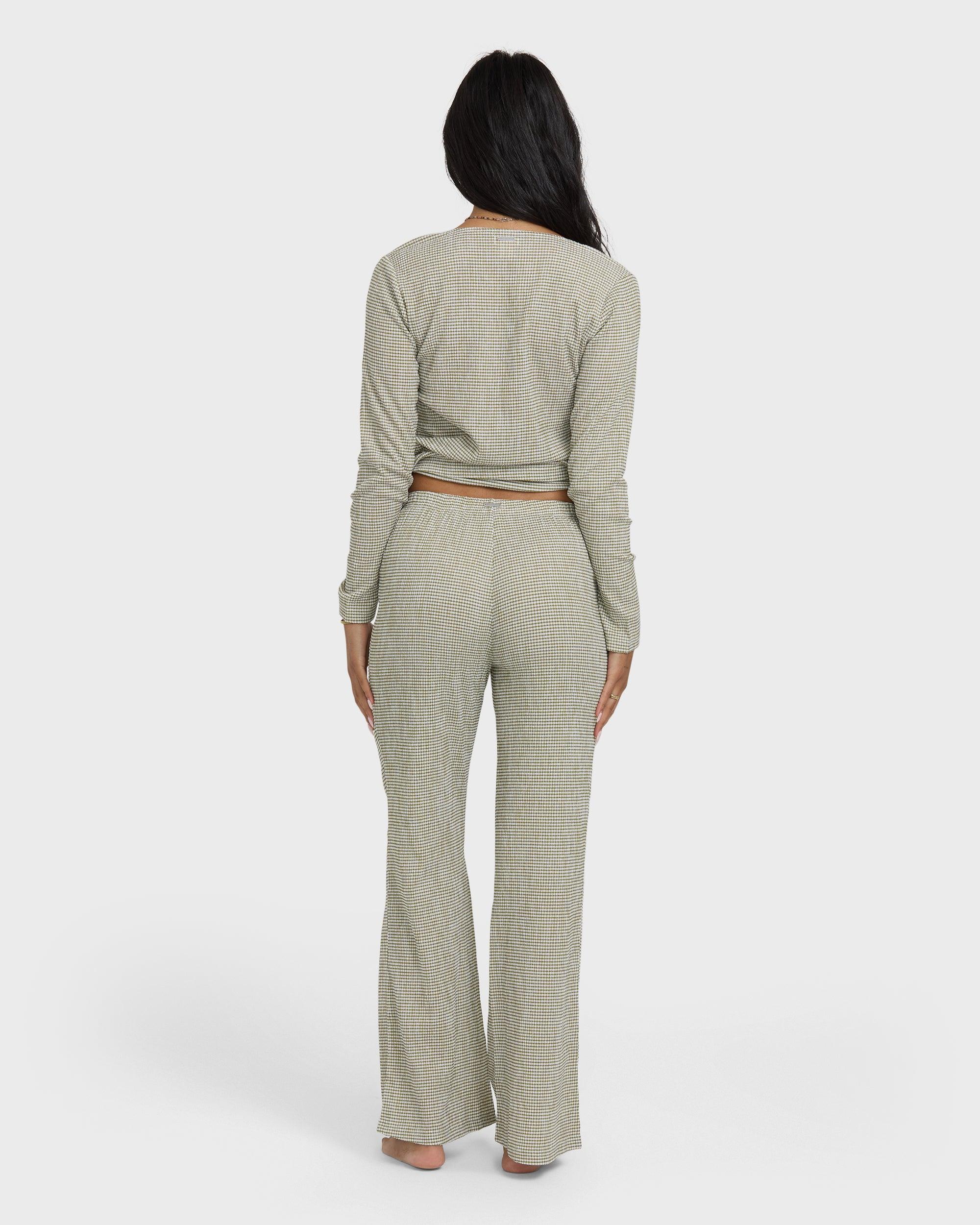 Hot Check Knitpants - Martini Olive Female Product Image