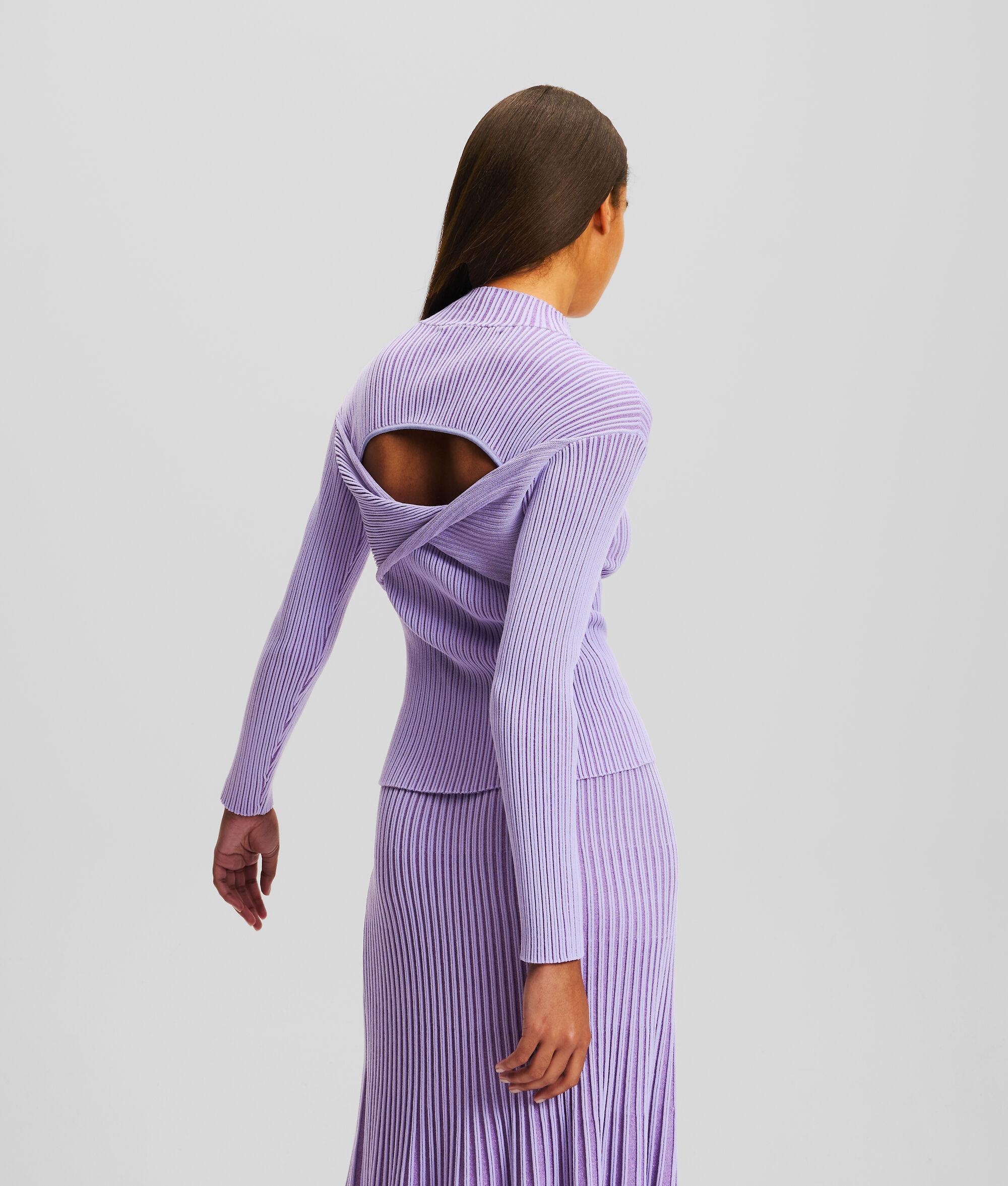 METALLIC MOCK-NECK SWEATER Product Image