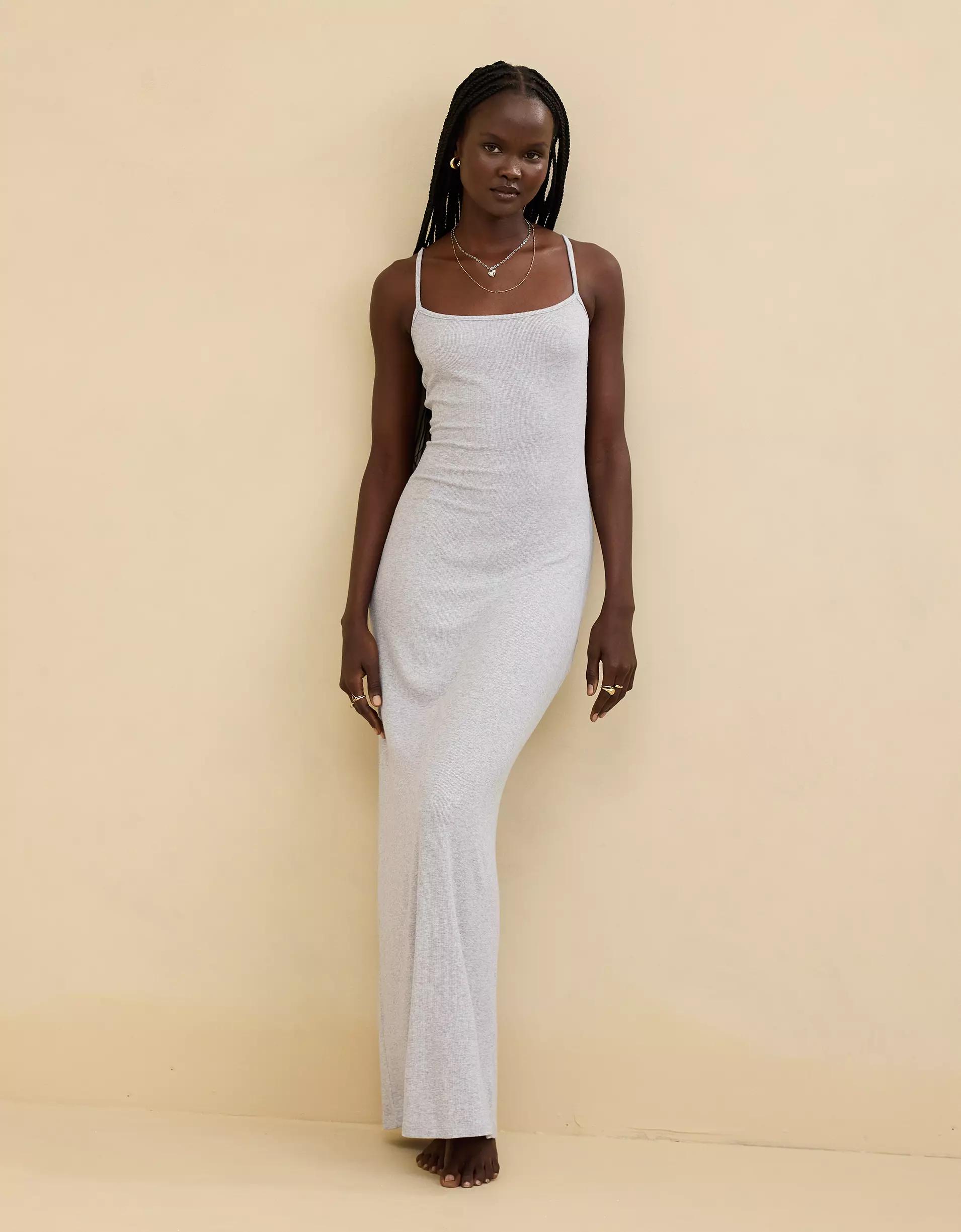 Aerie Real Soft Stretch Bodycon Maxi Dress Product Image