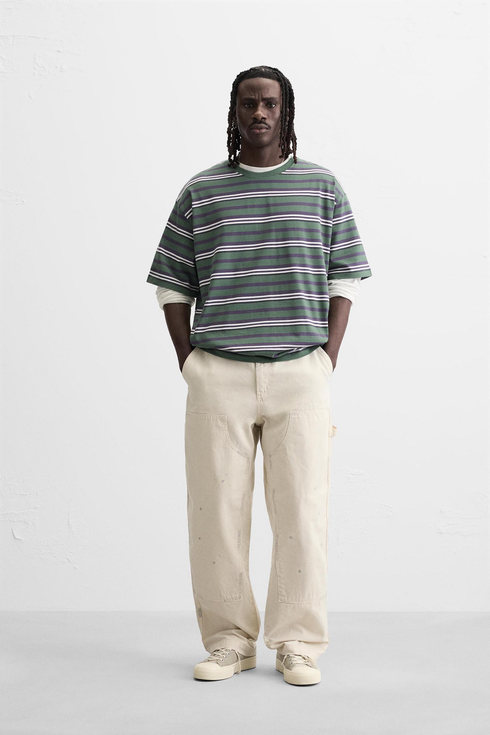 STRIPED JACQUARD T-SHIRT Product Image