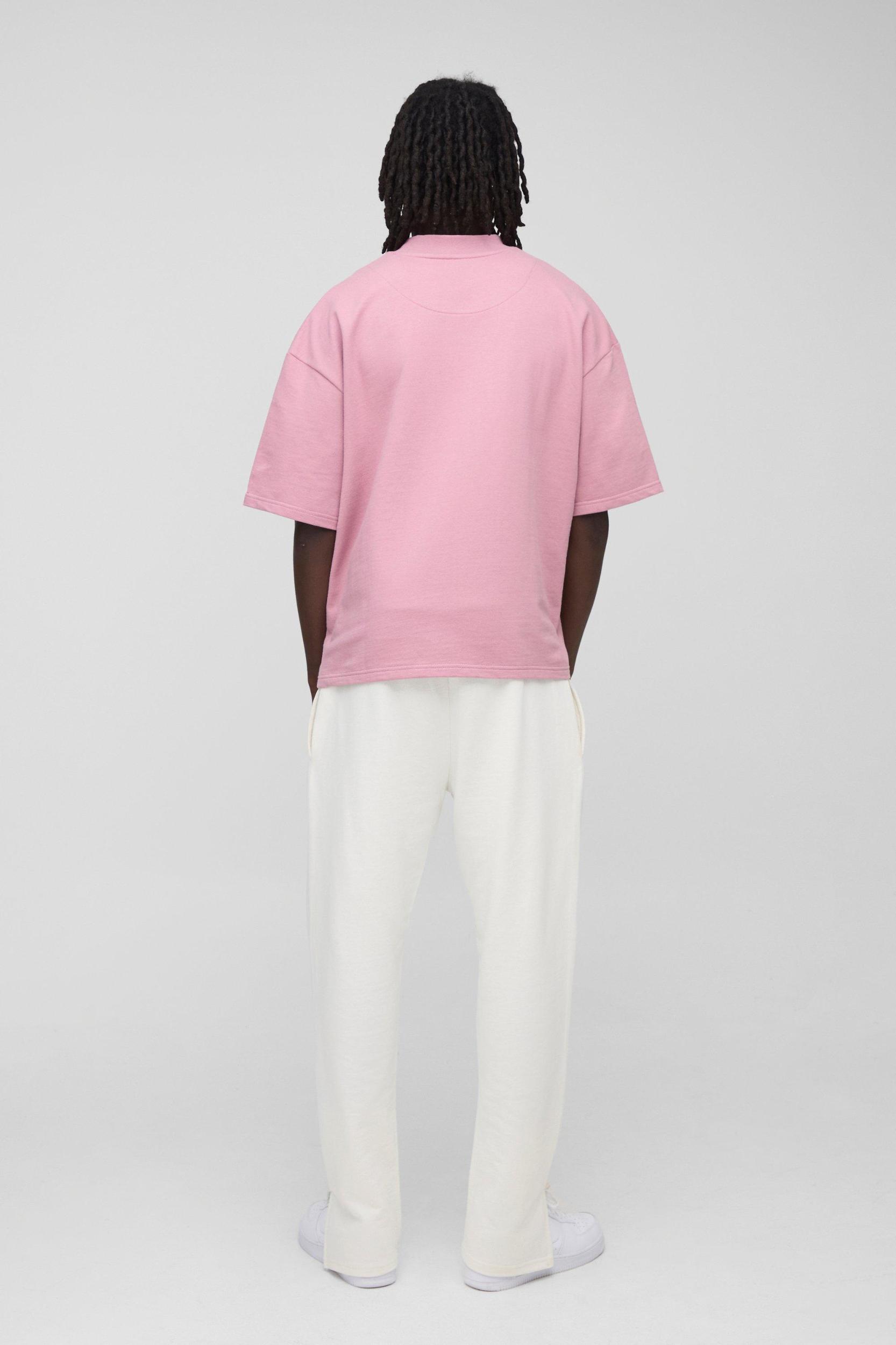 Oversized Boxy Extended Neck Heavyweight T-Shirt | boohooMAN USA Product Image