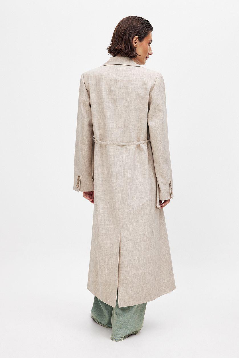 Long Belt Detail Coat Product Image