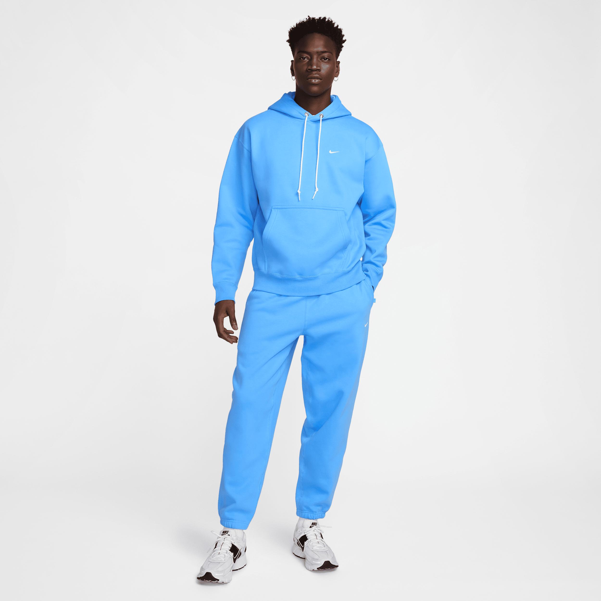 Nike Mens Solo Swoosh Fleece Pullover Hoodie | DX1355-412 Product Image