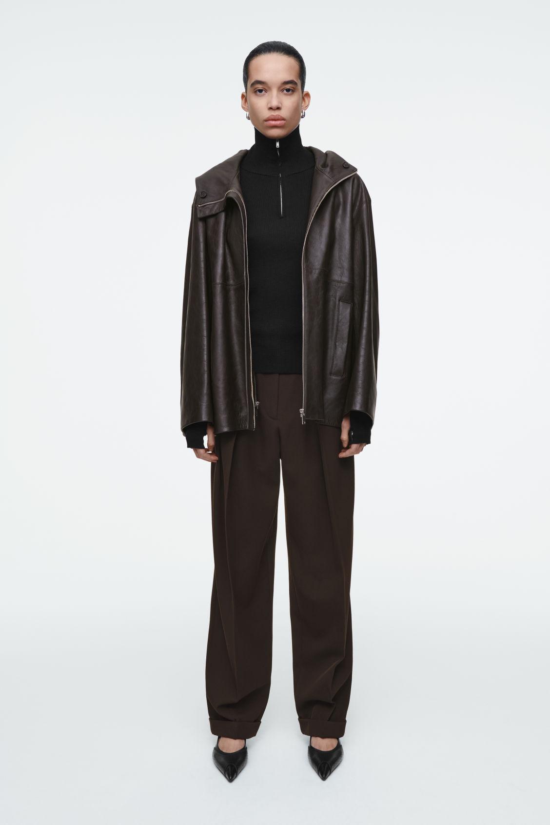 PERFORATED LEATHER SLINGBACK HEELS Product Image