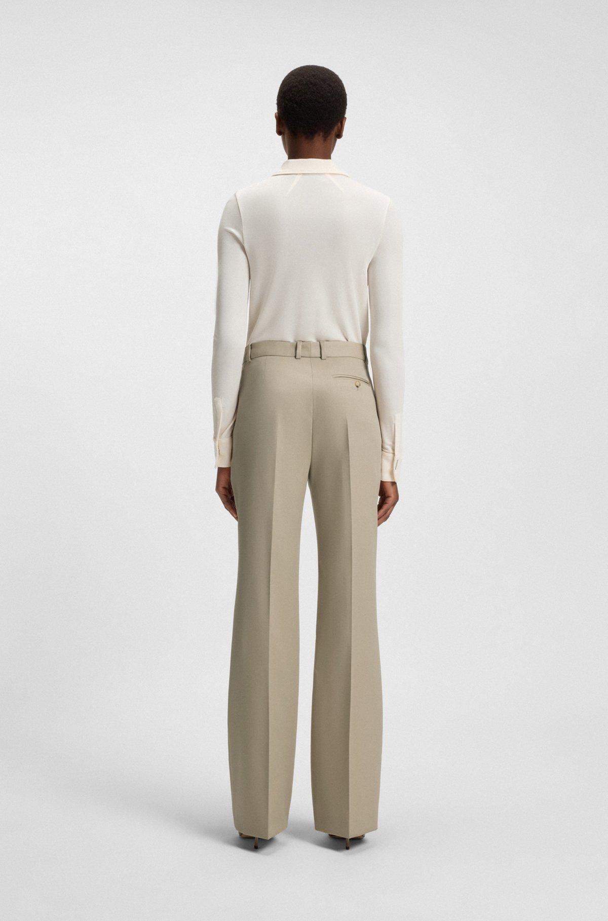 Regular-fit trousers in virgin-wool twill Product Image