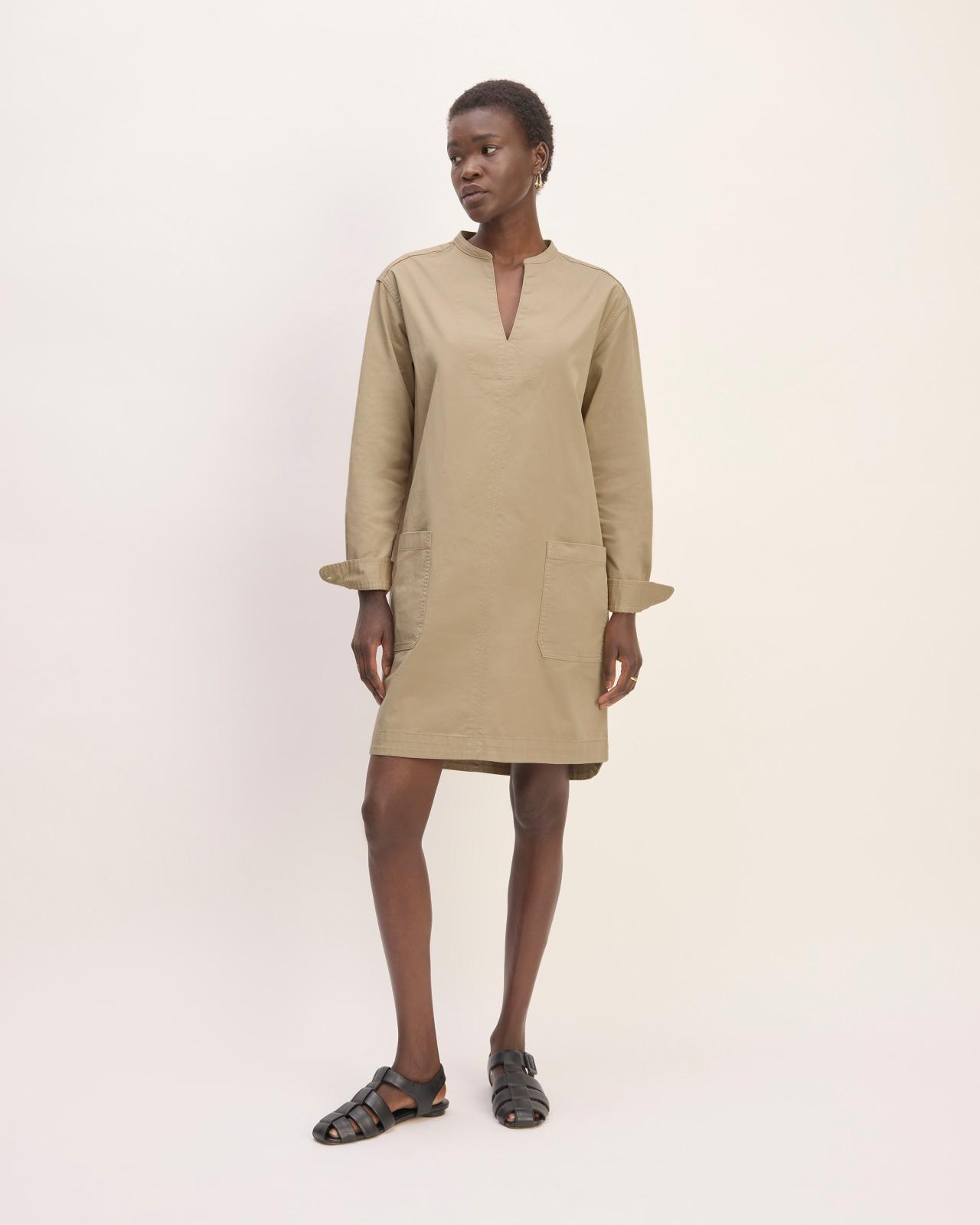 Womens Long-Sleeve Utility Mini Dress by Everlane Product Image