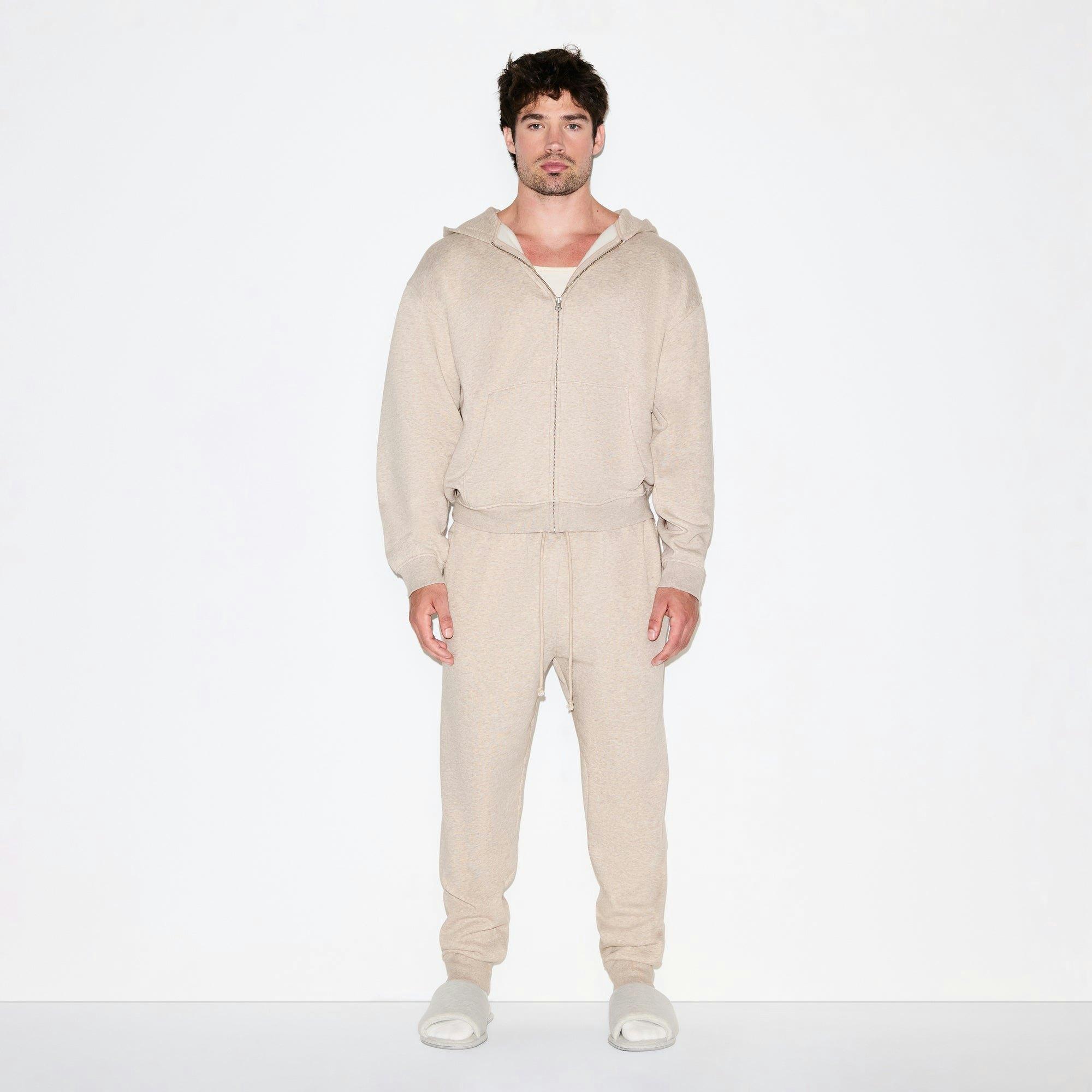 FLEECE LOUNGE MENS TAPERED JOGGER | DESERT HEATHER Product Image