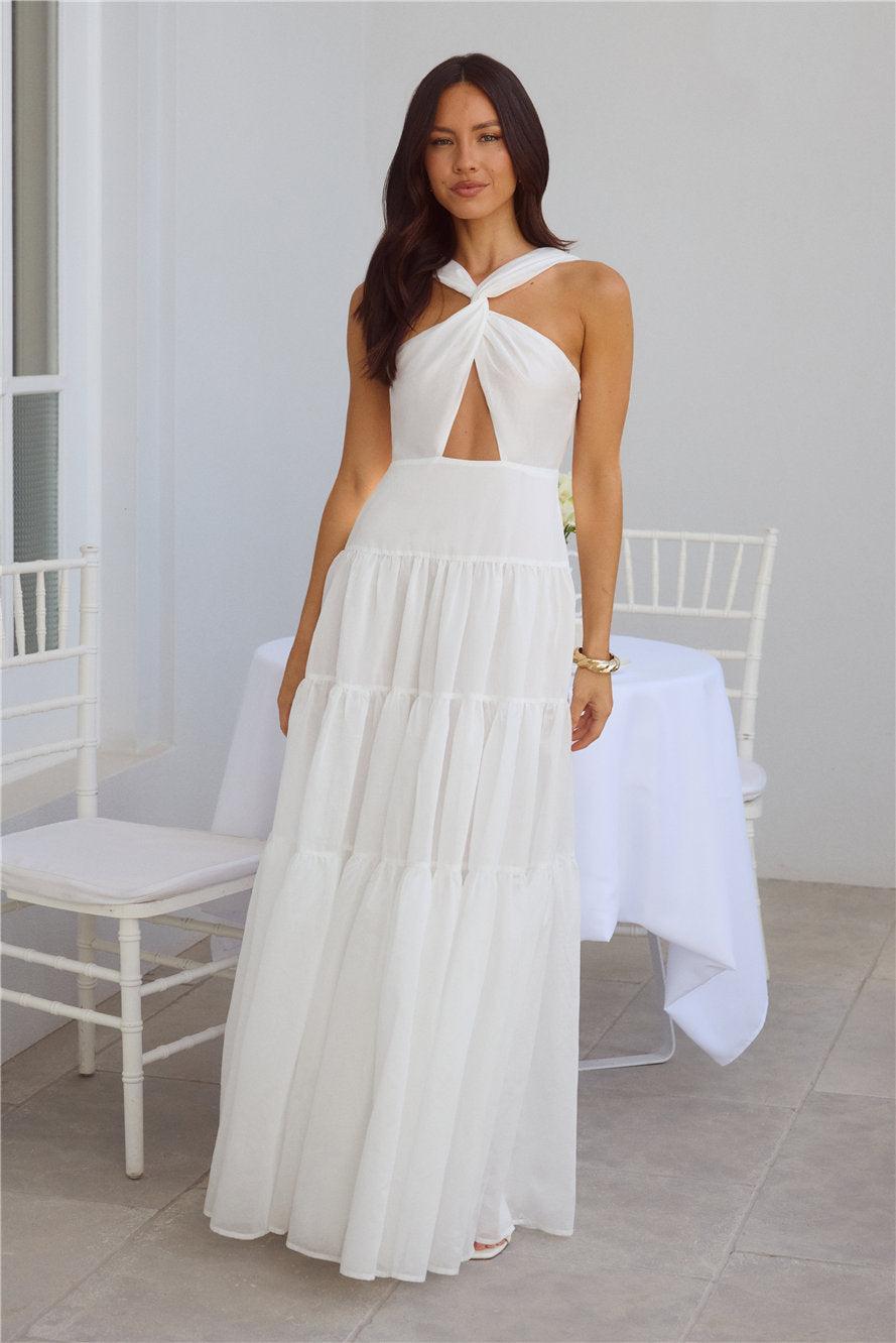 Shell Seekers Maxi Dress White Product Image