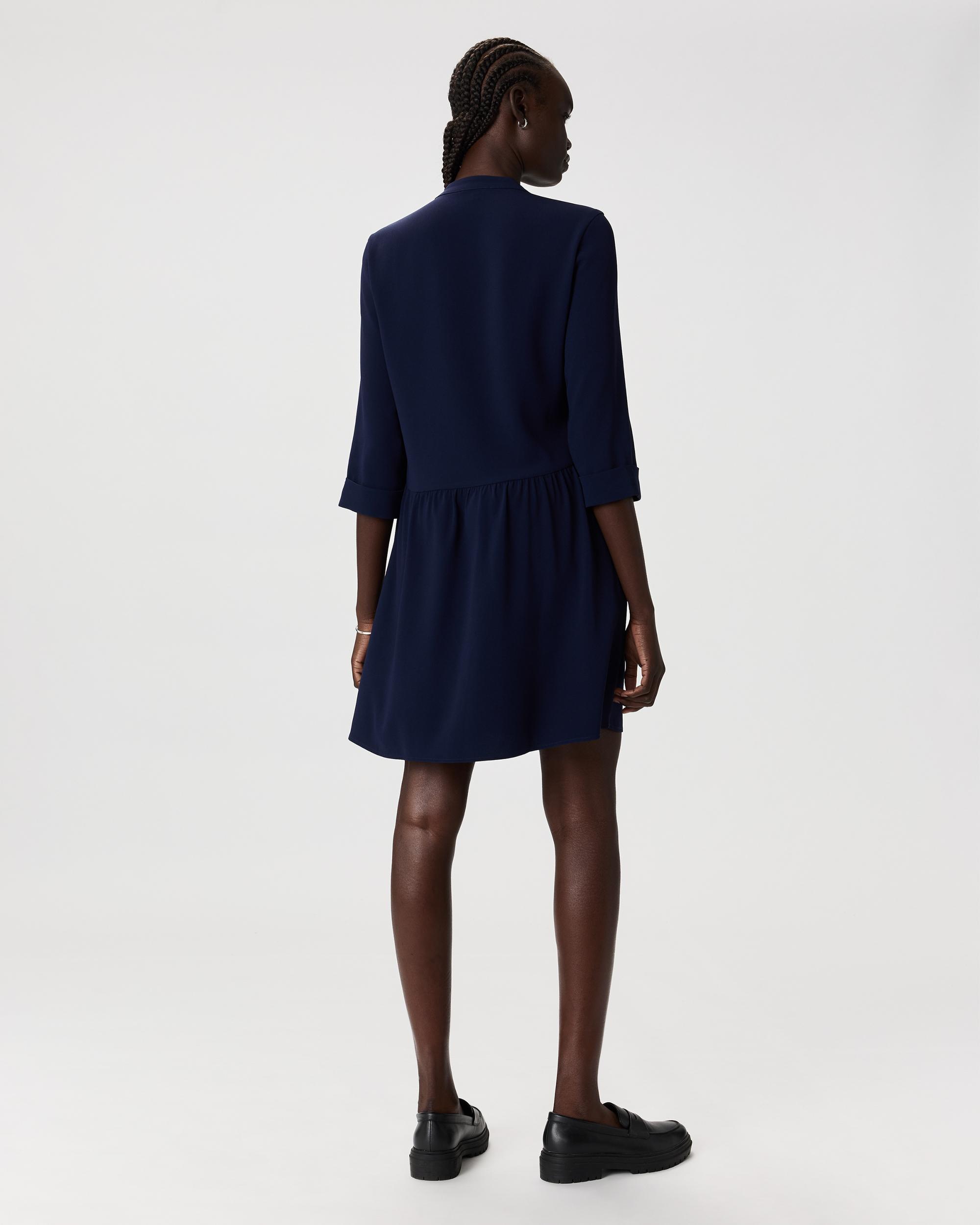 Quince | Women's Fluid Crepe Shirt Dress Polyester Product Image