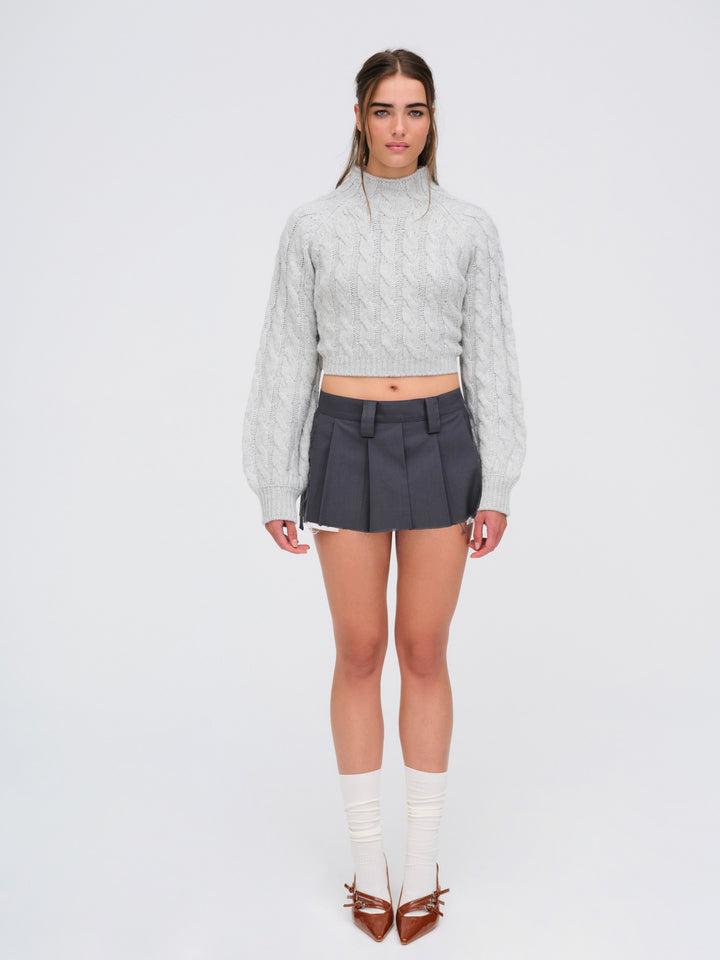 Lise Chunky Sweater — Grey Product Image