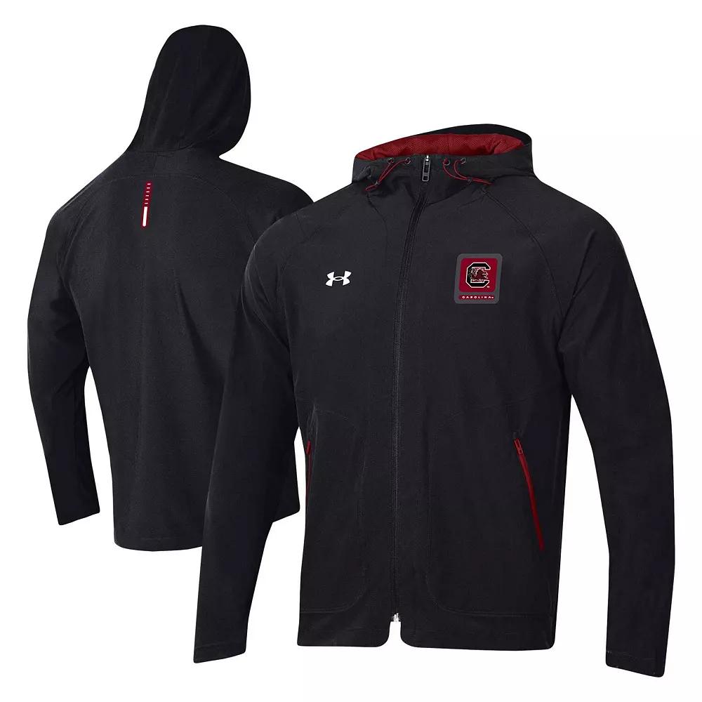 Men's Under Armour Black South Carolina Gamecocks Unstoppable Raglan Full-Zip Jacket, Size: Small Product Image