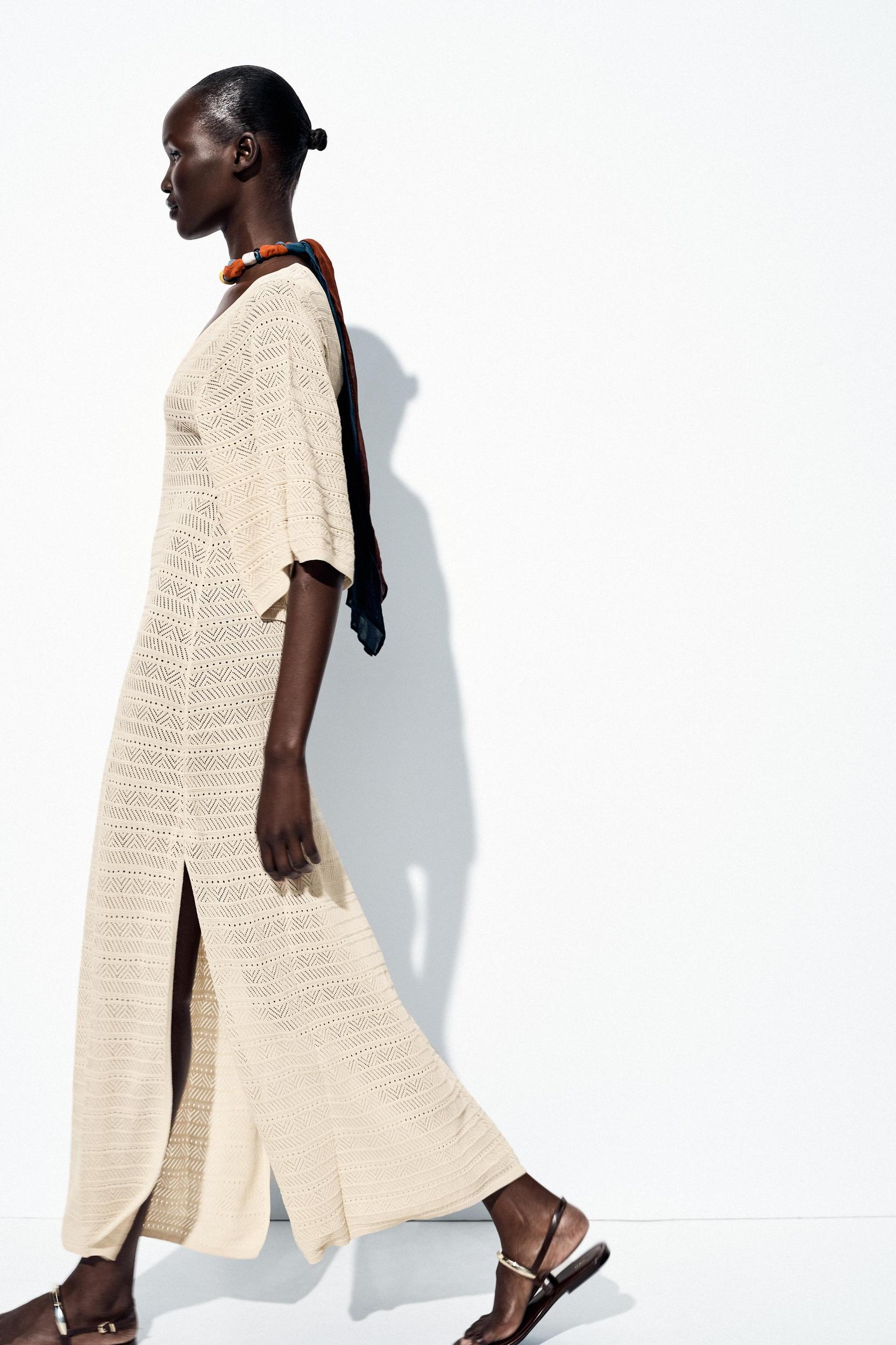 POINTELLE KNIT MAXI DRESS Product Image