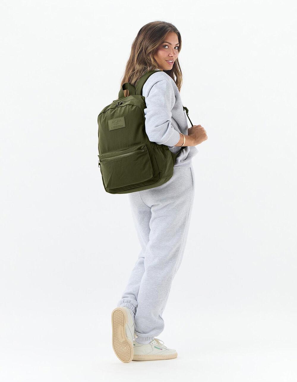 ALOHA COLLECTION Keep It Light Backpack - OLIVE Product Image