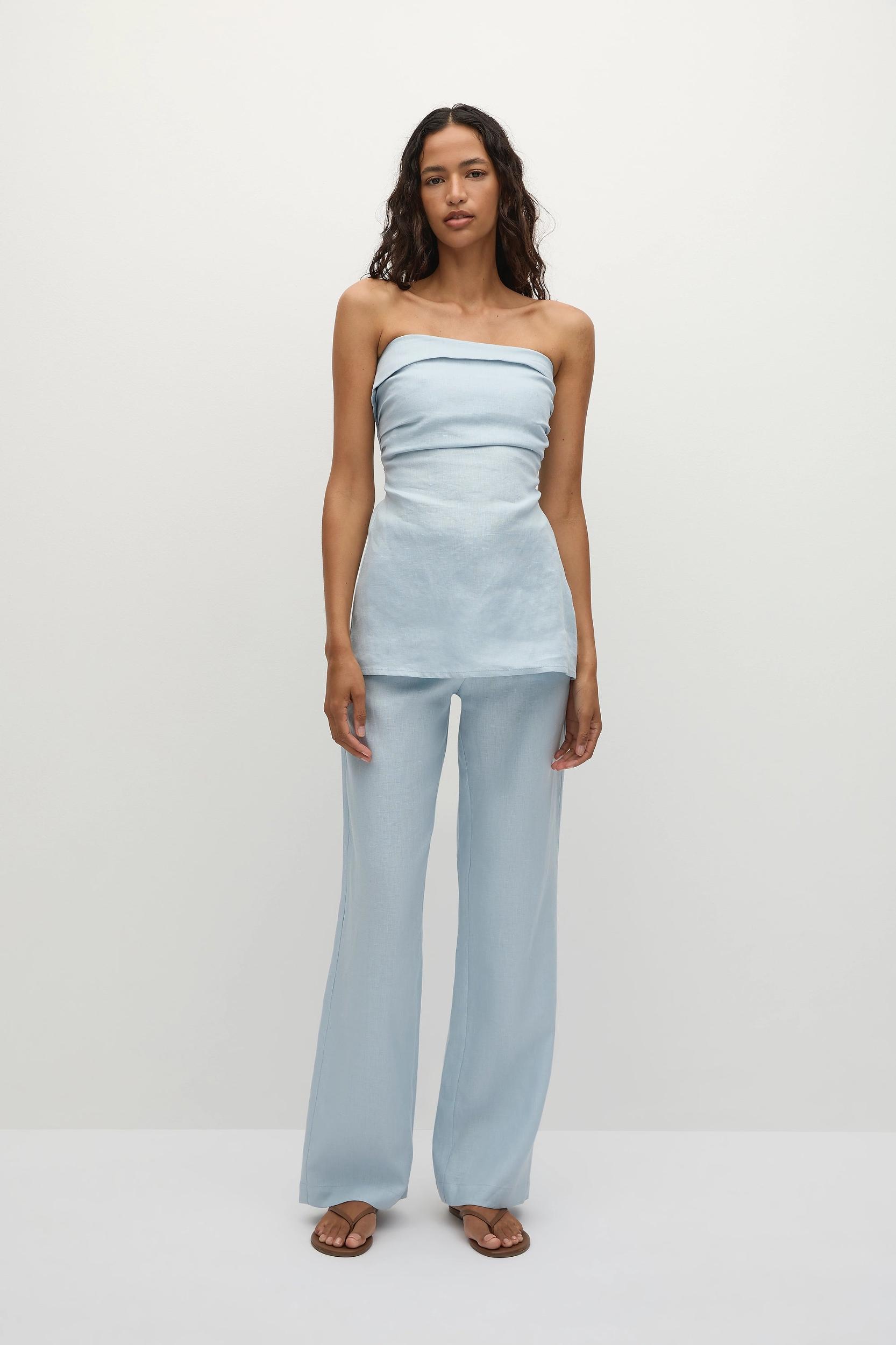 Boe Tunic Top Sky Blue - Final Sale Product Image