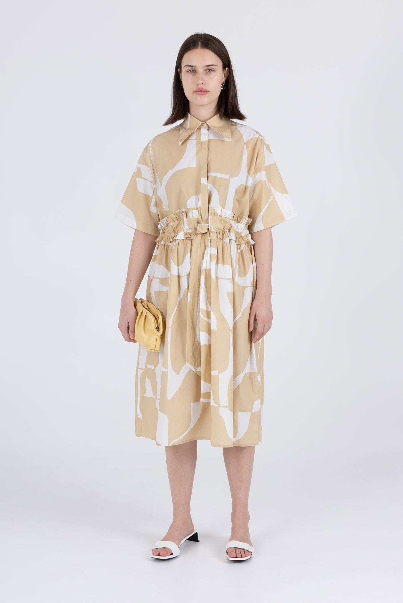 Gabrielle Dress - Wheat Sky Product Image