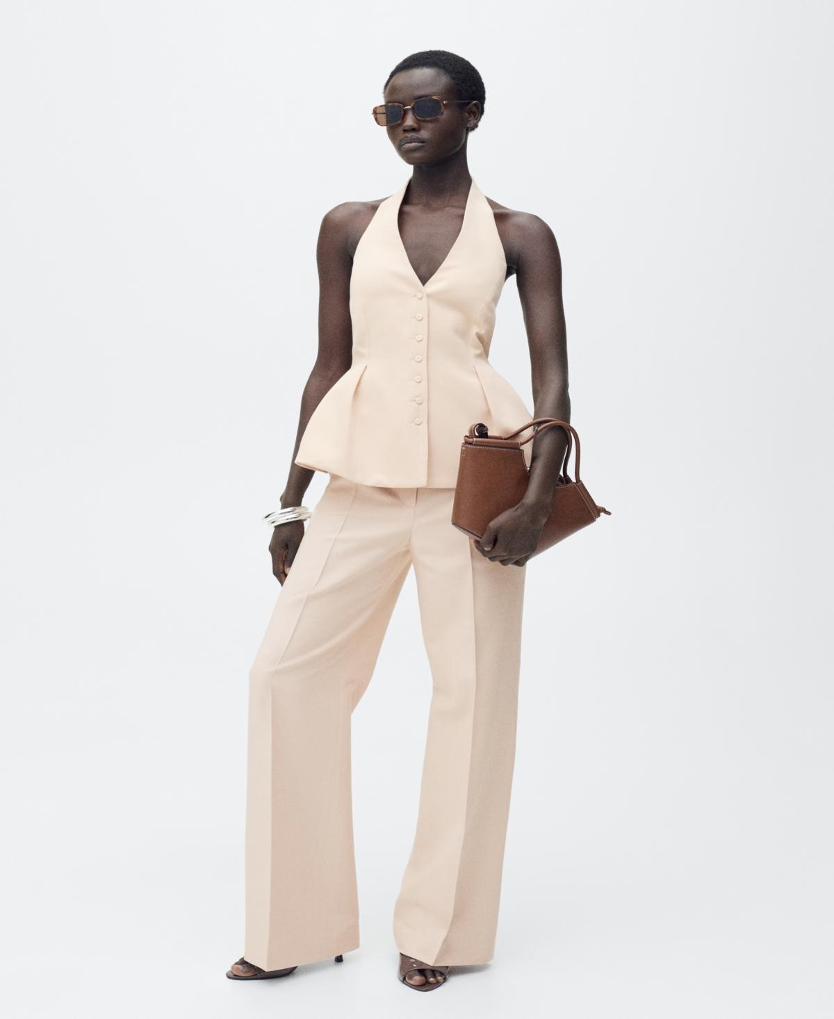 Straight suit trousers - Women | MANGO USA Product Image