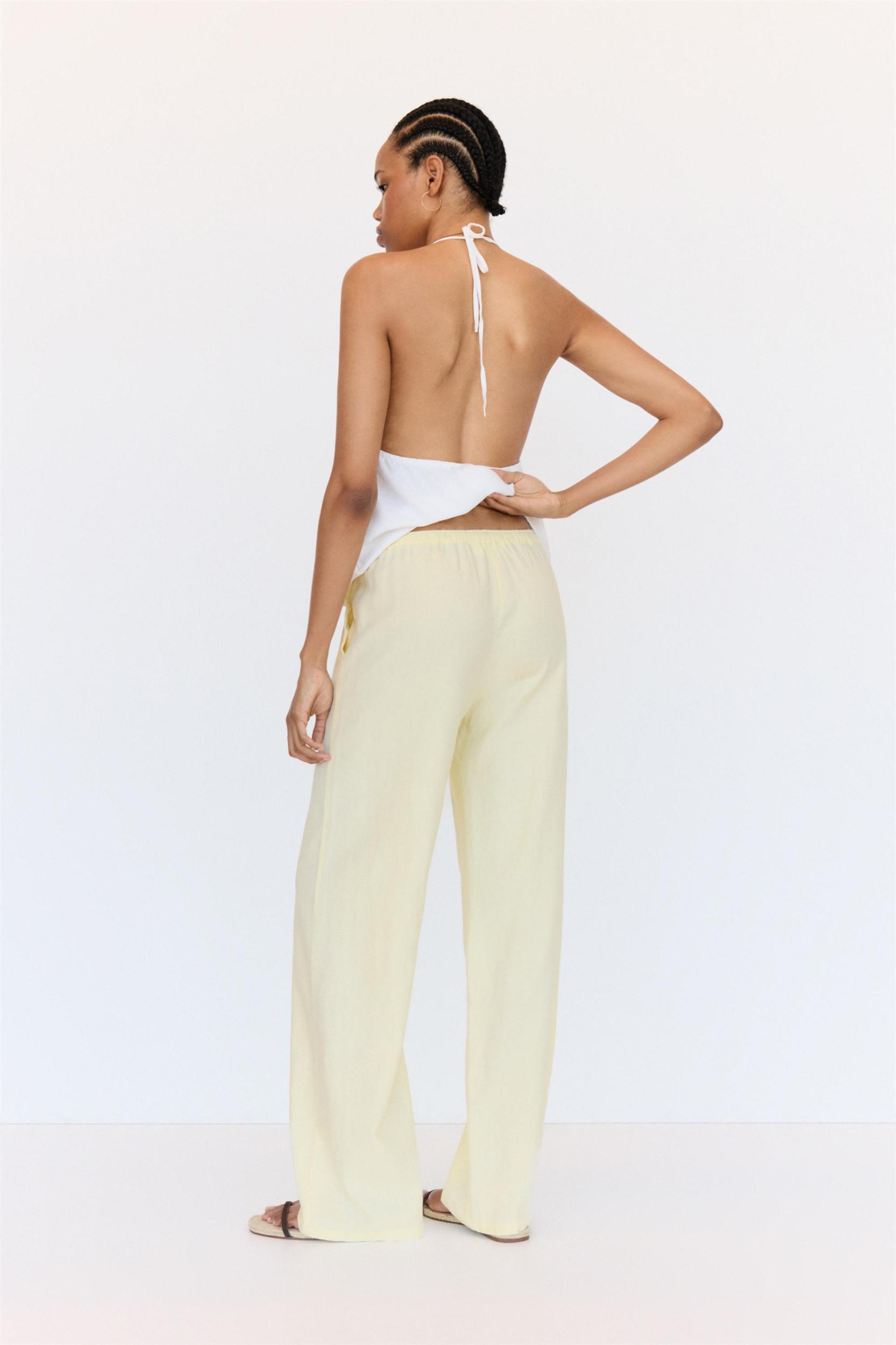 Linen blend sweatpants Product Image