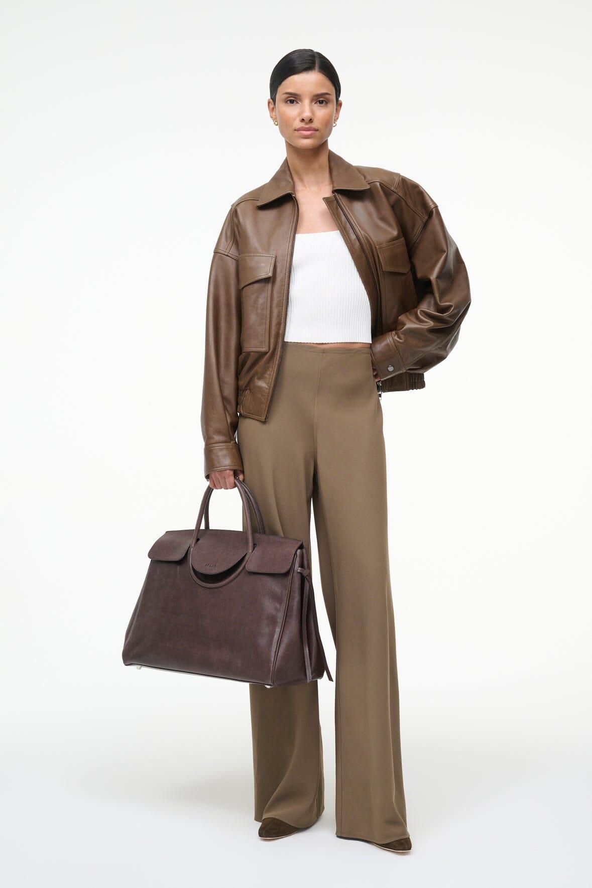 LARGE MAUDE CARRYALL | ESPRESSO Product Image