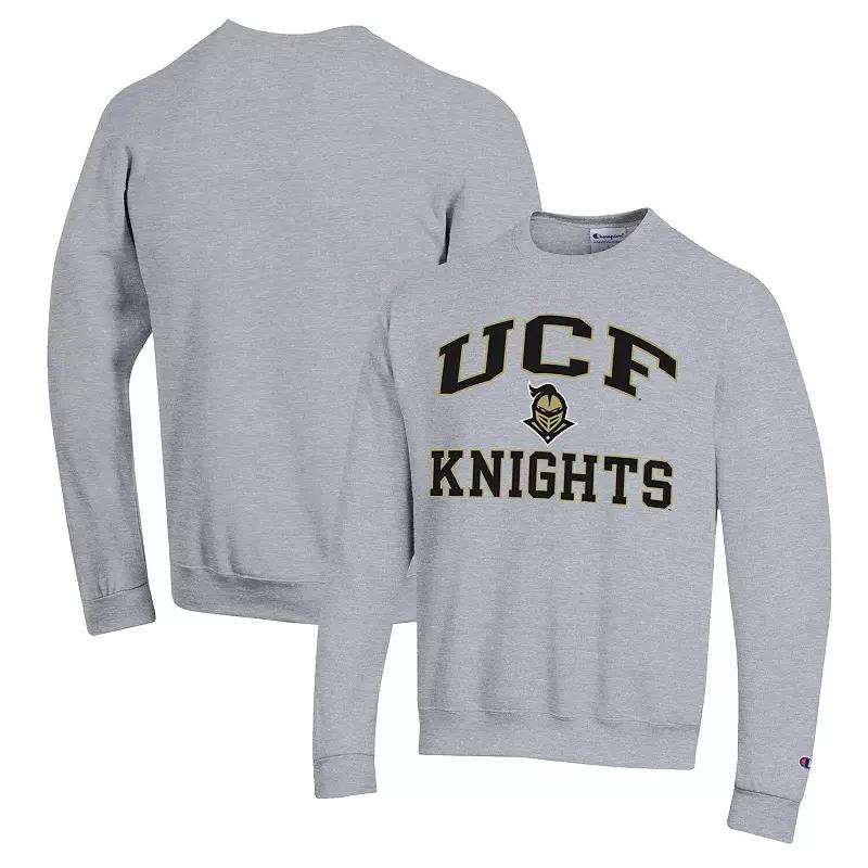 Men's Champion Heather Gray UCF Knights High Motor Pullover Sweatshirt,  Product Image