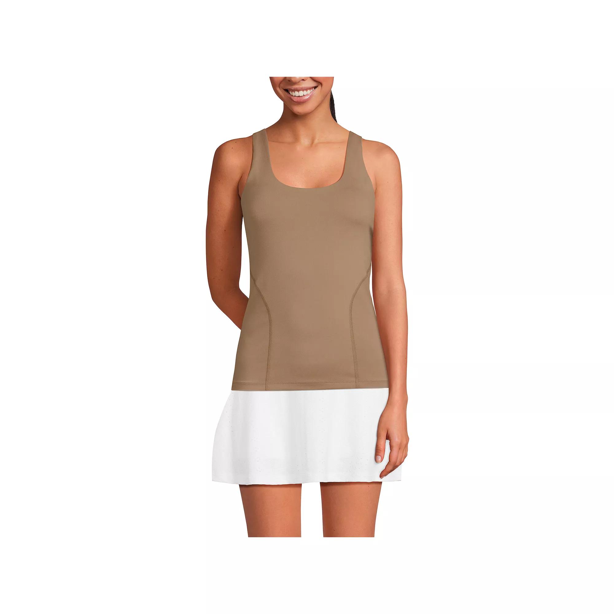 Women's Lands' End High Impact Scoop Neck Active Tank Top,  Product Image